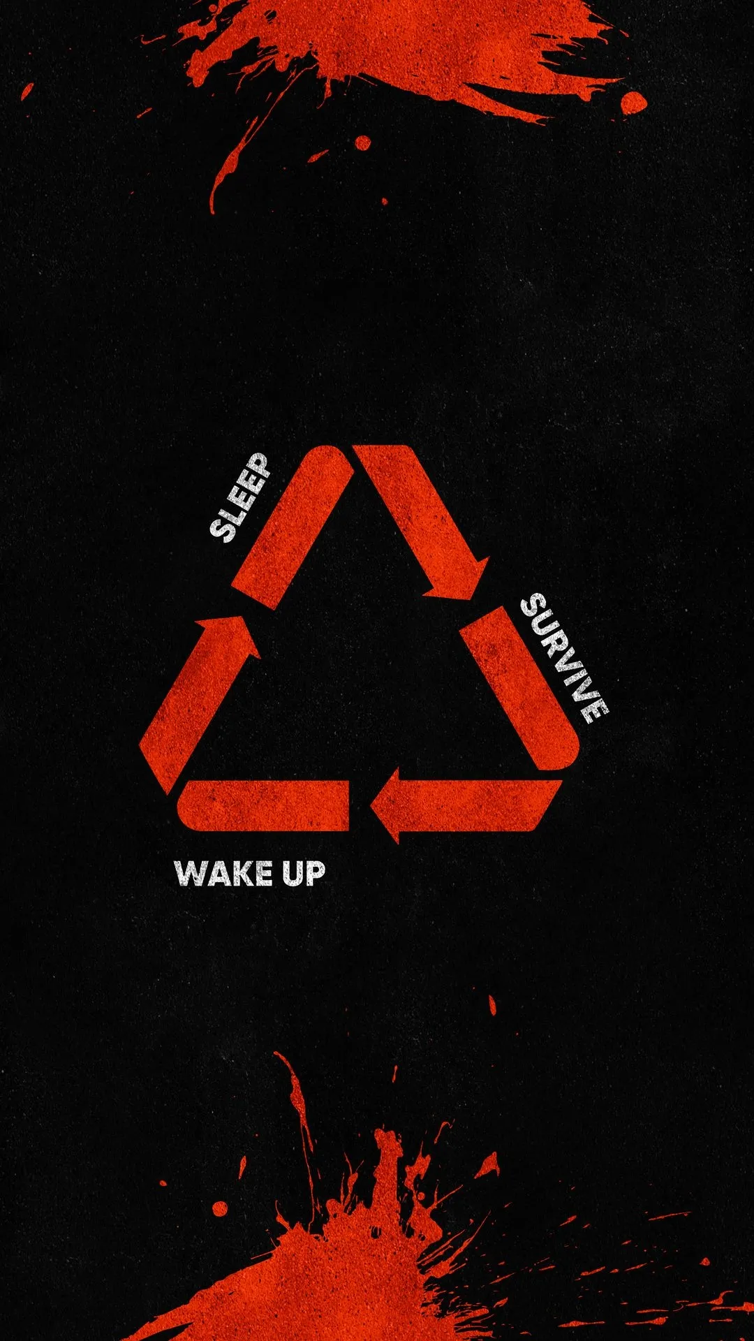 Endless Cycle of Wake Up Survive and Sleep Life Loop