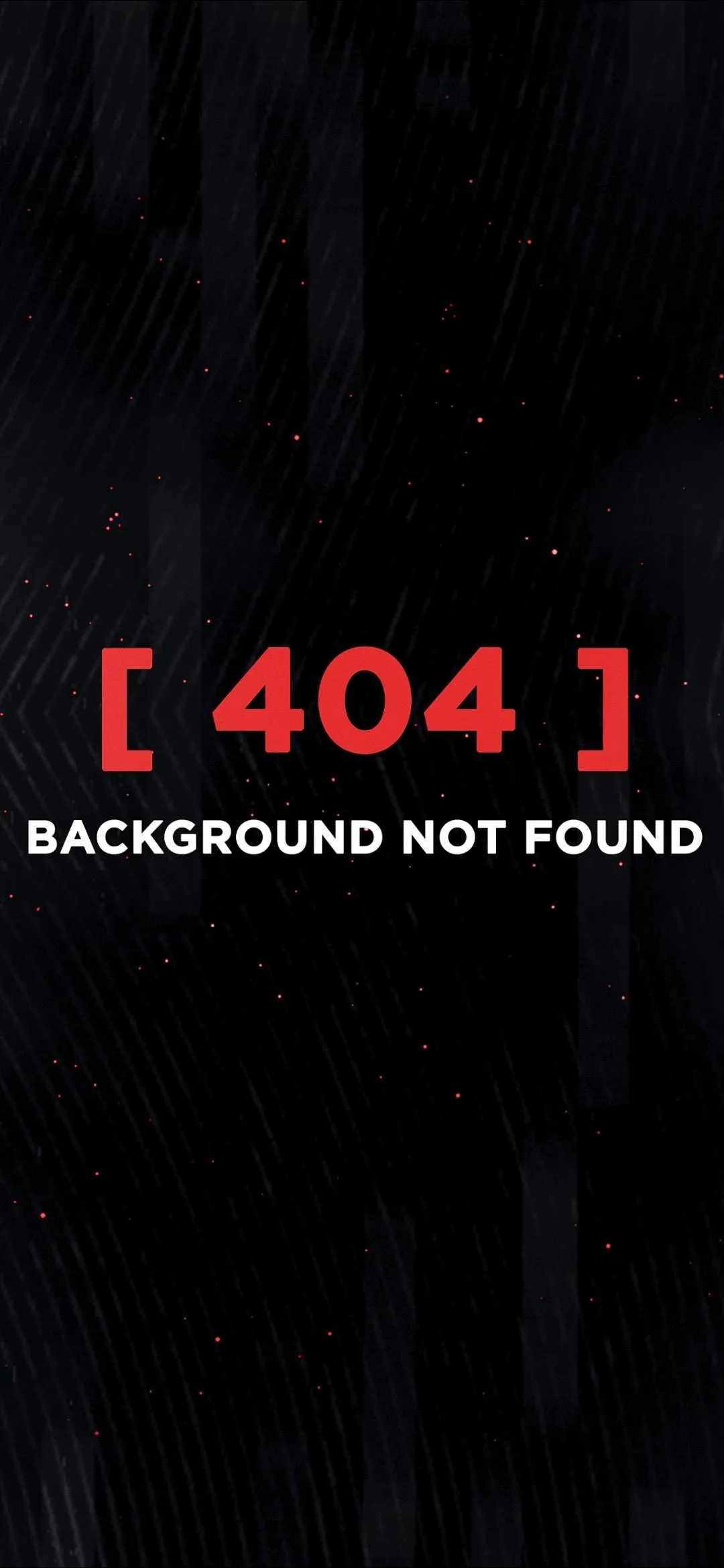 Error Concept with Digital Glitch Black Theme Wallpaper