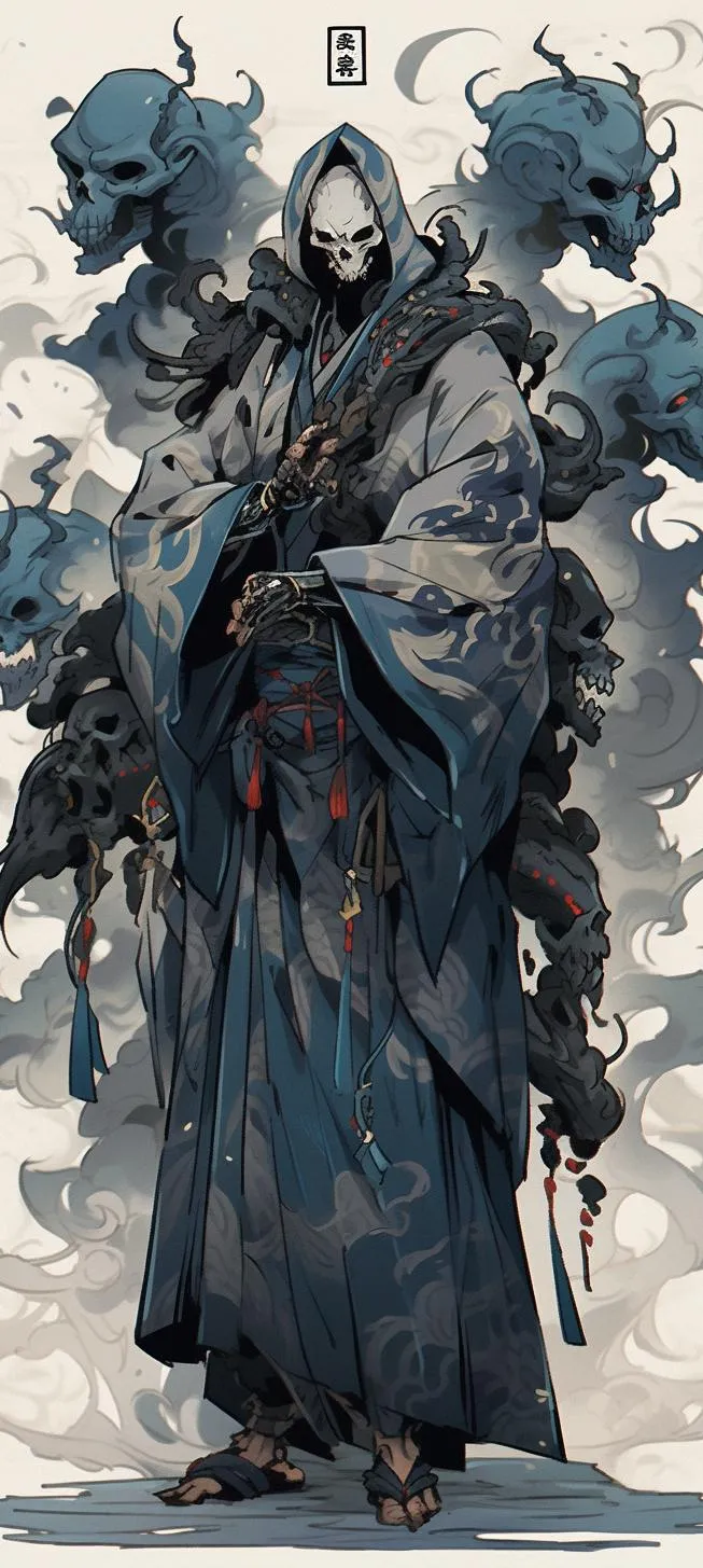 Fantasy Creature in Dark Cloak with Mystic Energy Wallpaper