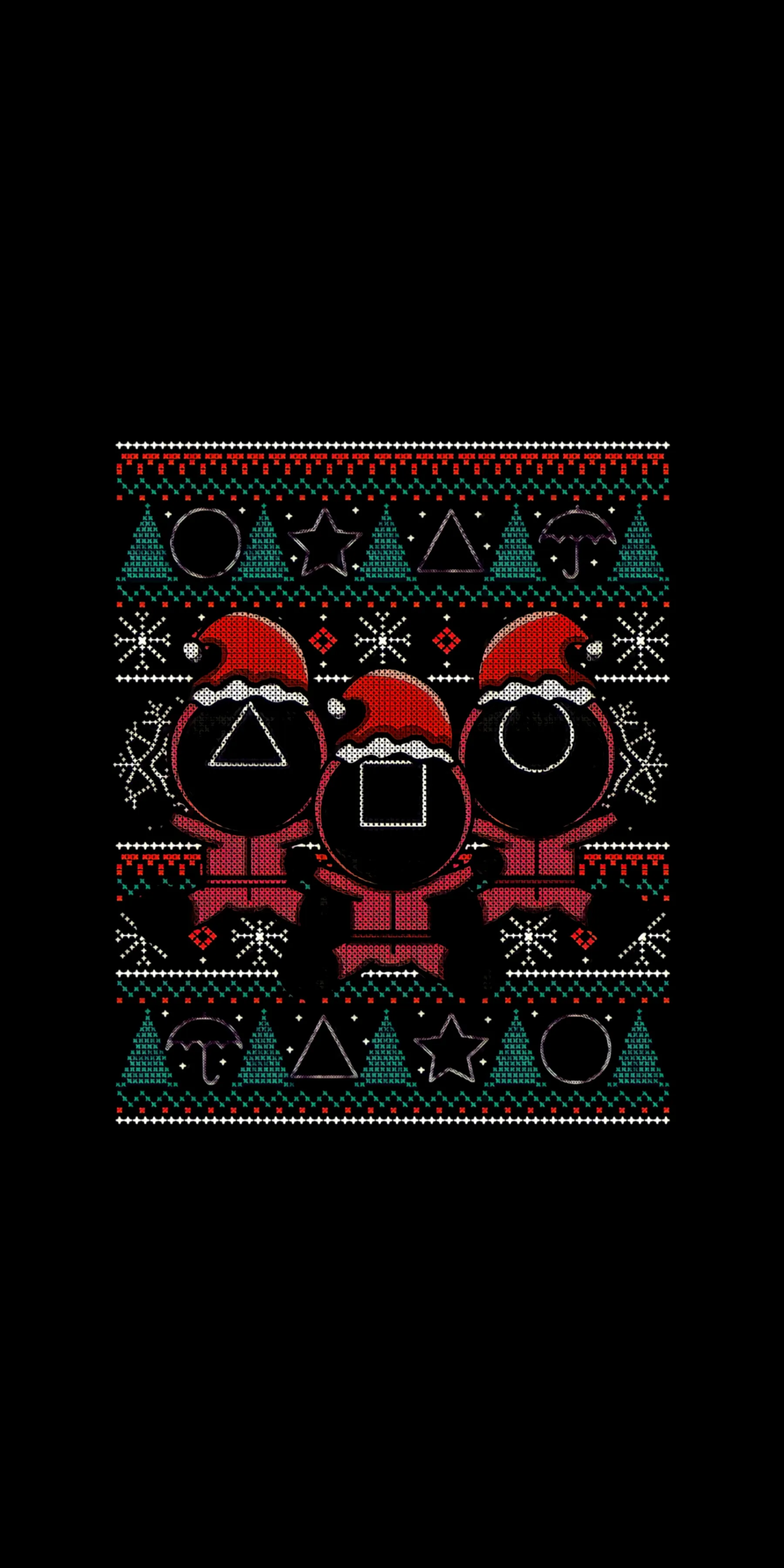 Festive Holiday Design with Geometric Christmas Style