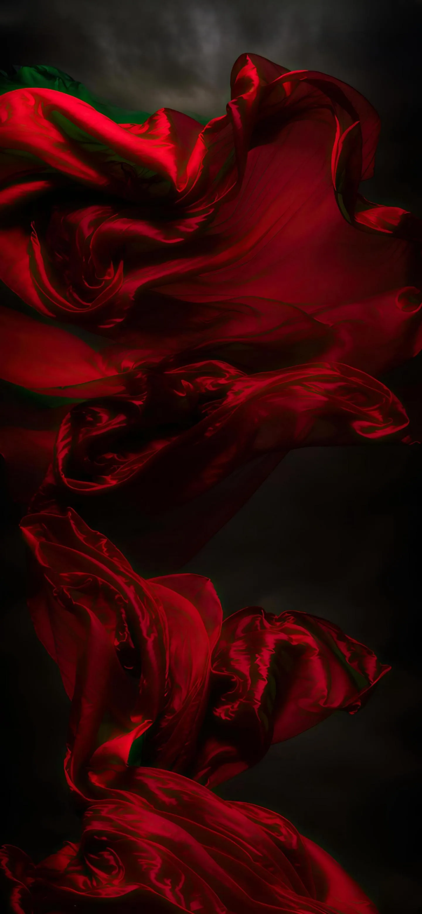 Flowing Red Fabric Abstract Energy Iphone Wallpaper