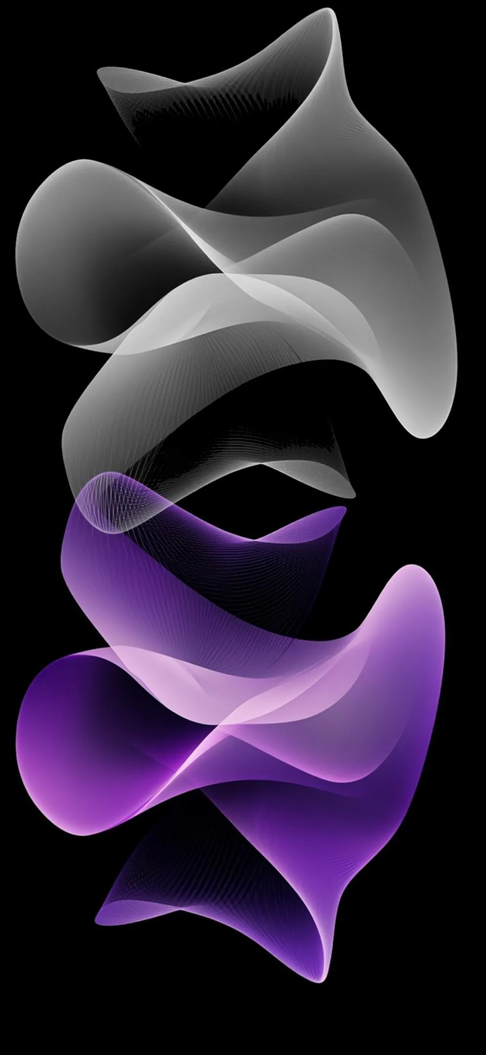 Flowing Smoke Abstract Art Elegant Phone Wallpaper