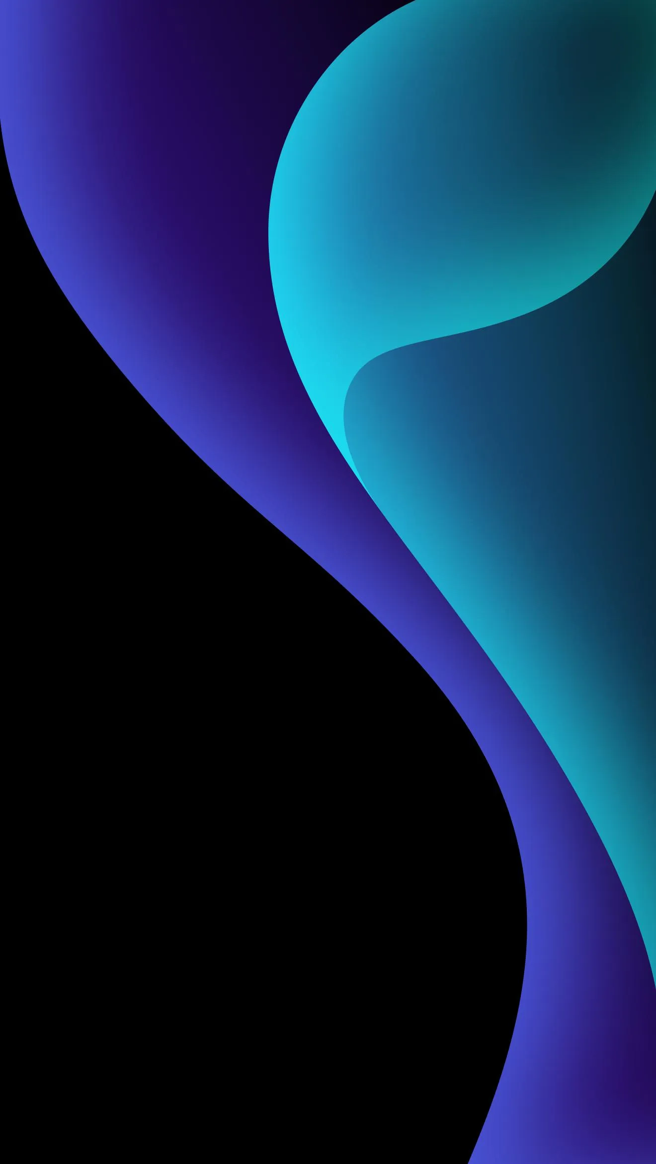 Fluid Blue and Purple Abstract Color Blending Wallpaper