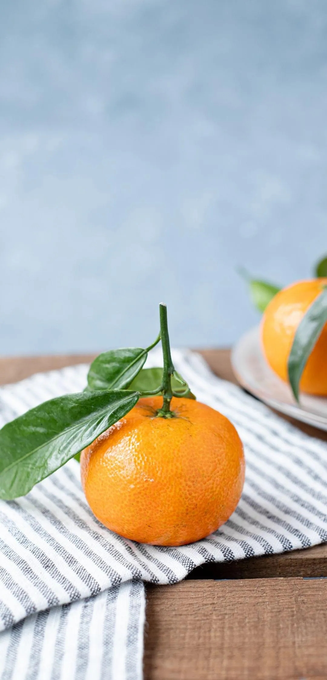 Fresh Oranges Still Life Clean Minimal Mobile Wallpaper