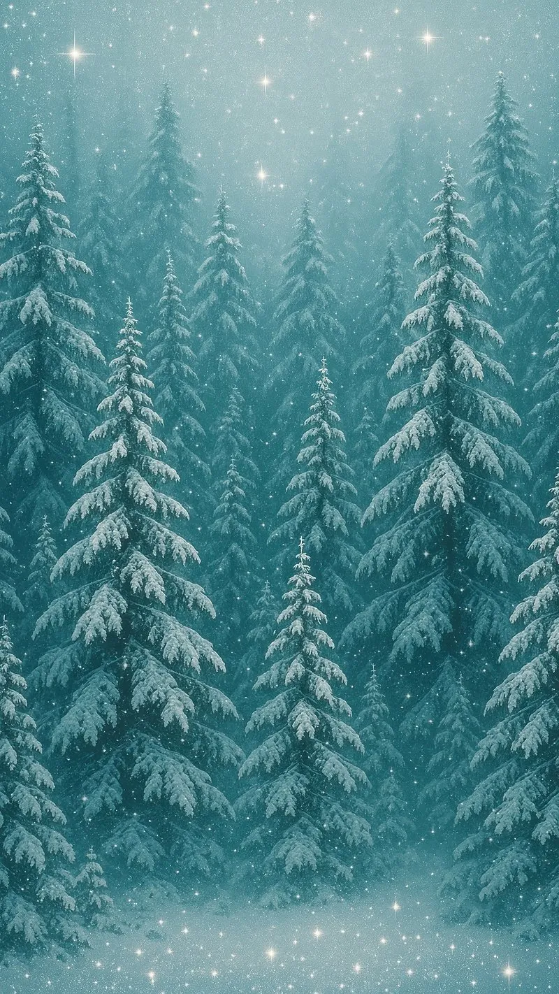 Frosted Pine Trees Winter Forest Scene for Samsung S22 Ultra