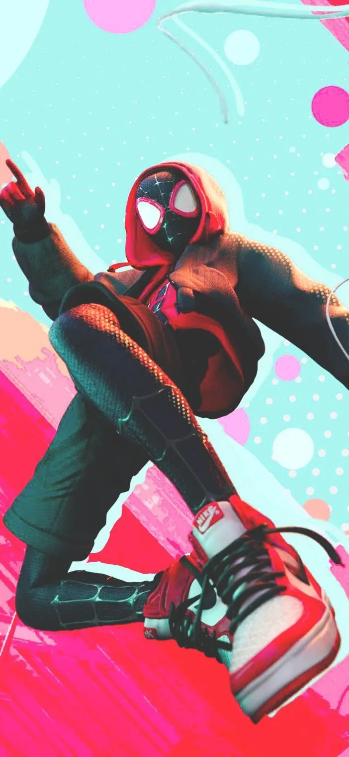Fun Cartoon Spiderman Character Art Vibrant Phone Design