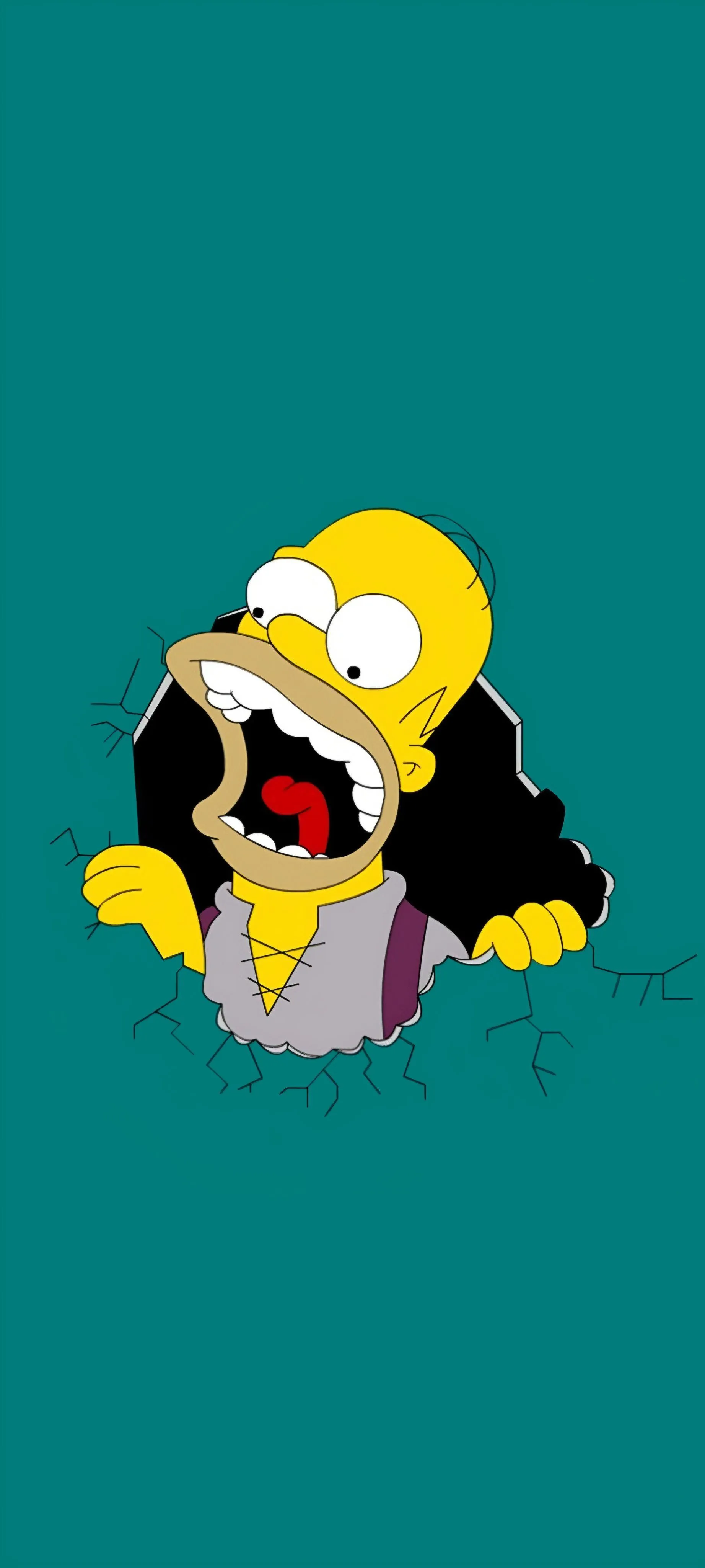 Funny Cartoon Character Art Yellow Background Wallpaper