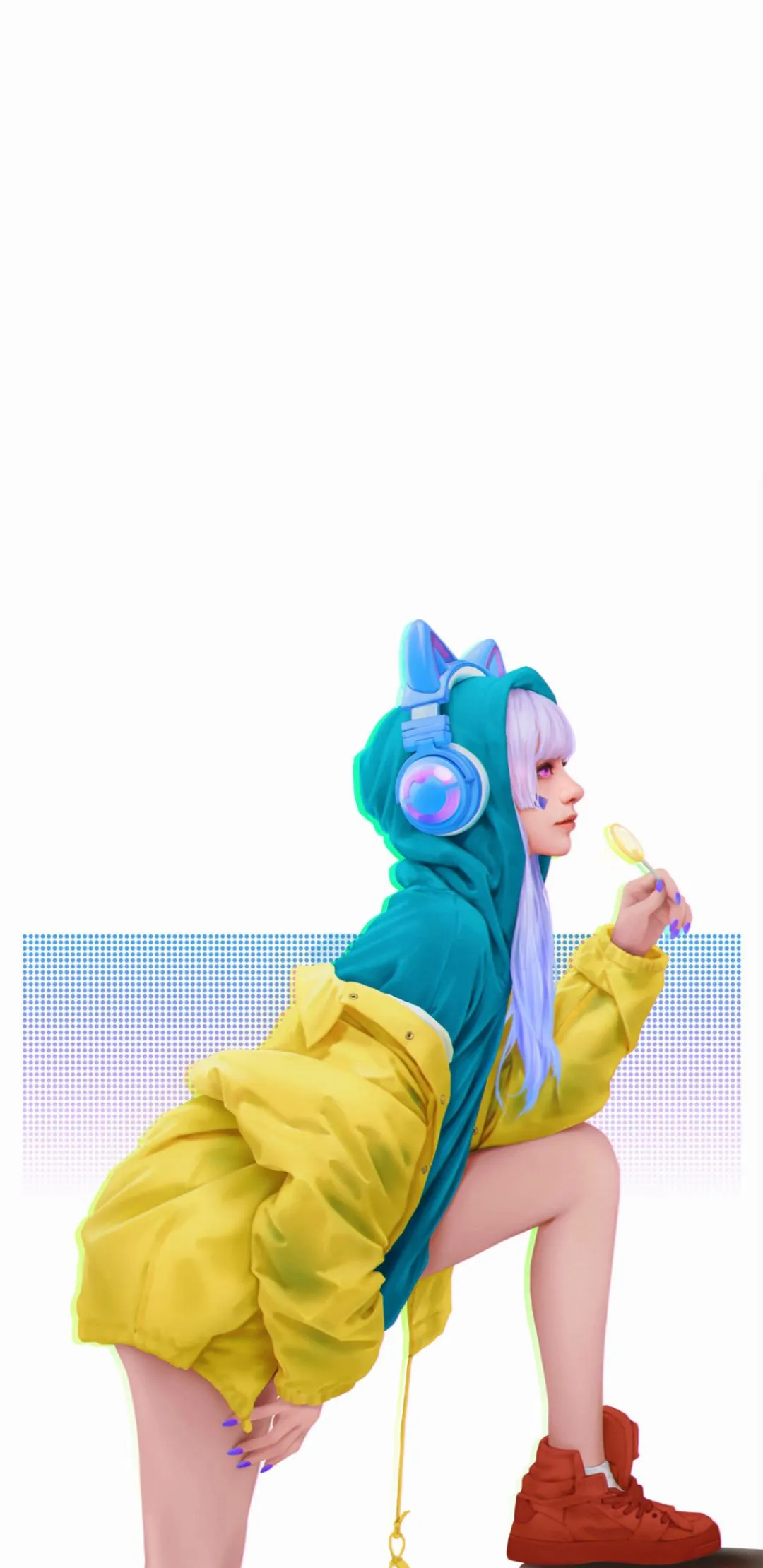 Funny Cartoon Character Wearing Yellow Outfit Wallpaper