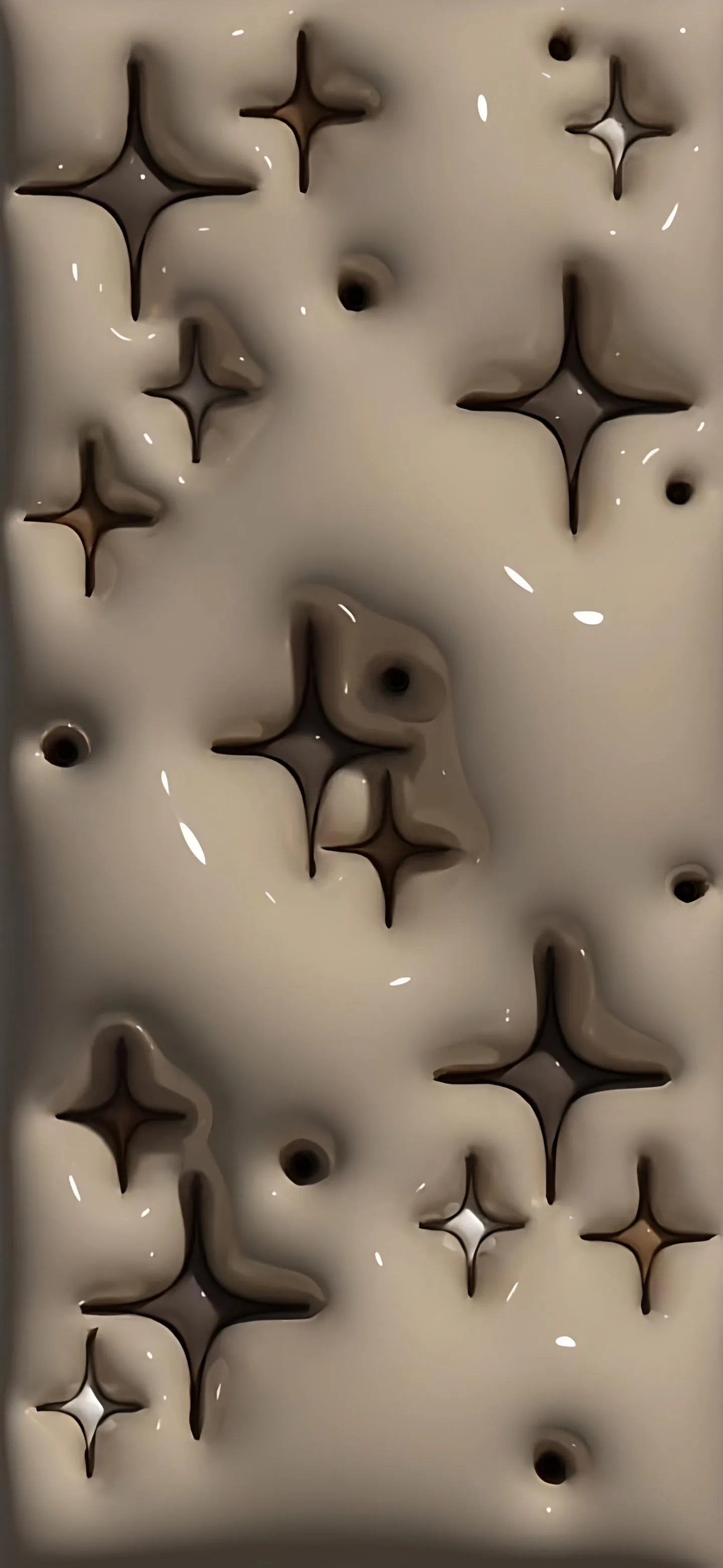 Futuristic 3D Star Texture Pattern Mobile Background