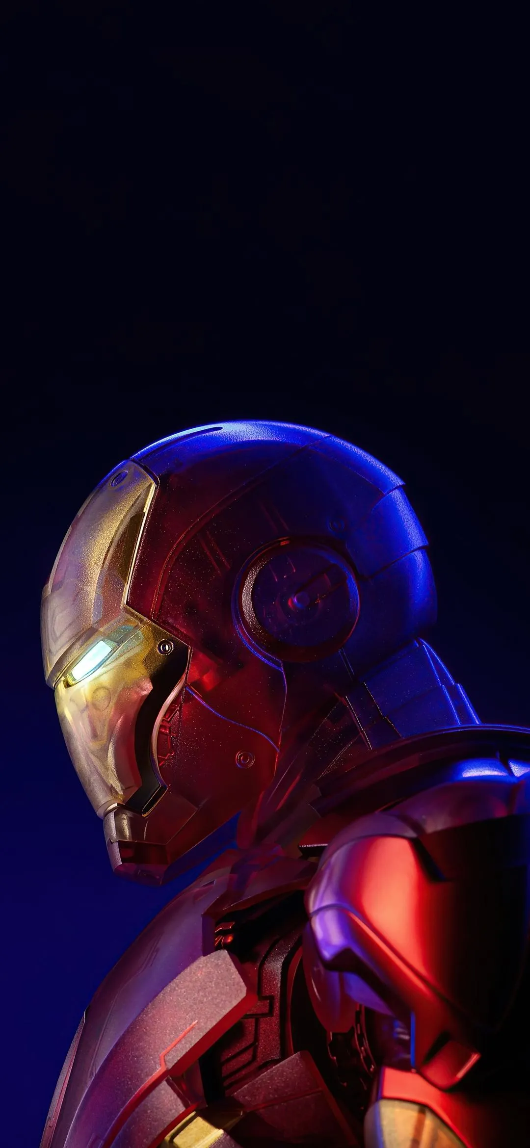 Futuristic Armor Hero Lighting Effect Mobile Wallpaper