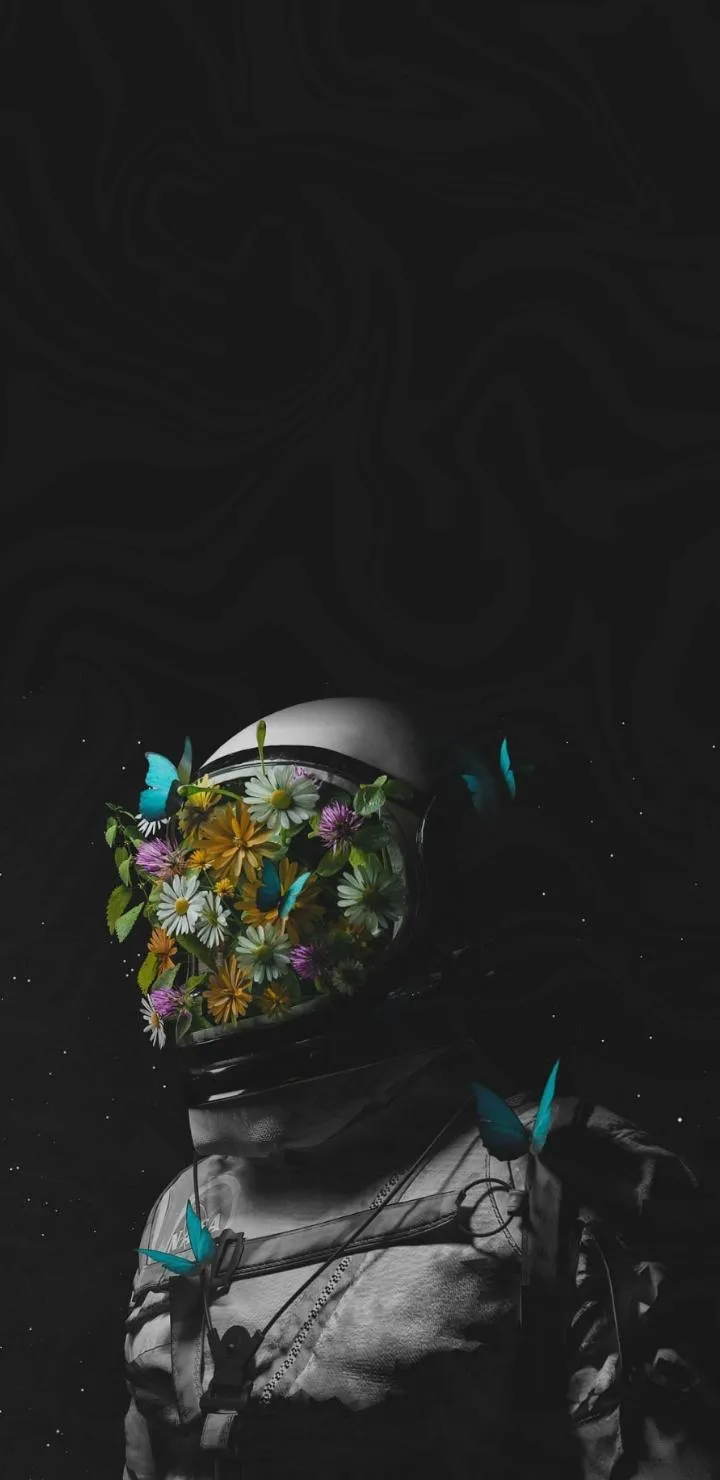 Futuristic Astronaut Portrait for SciFi Art Display