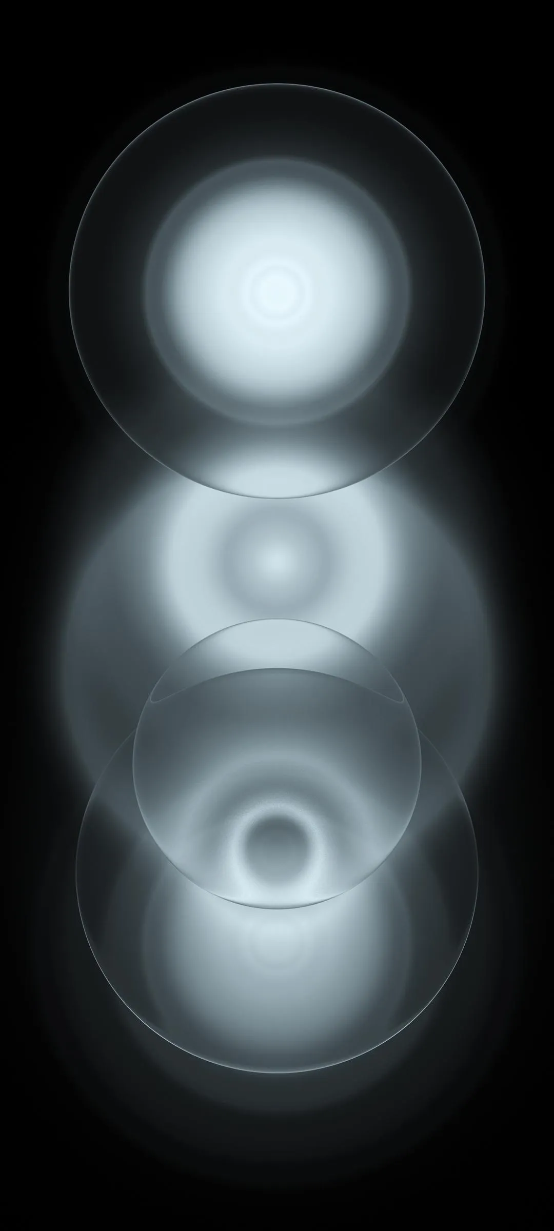 Futuristic Glowing Circles with Depth and Light Wallpaper