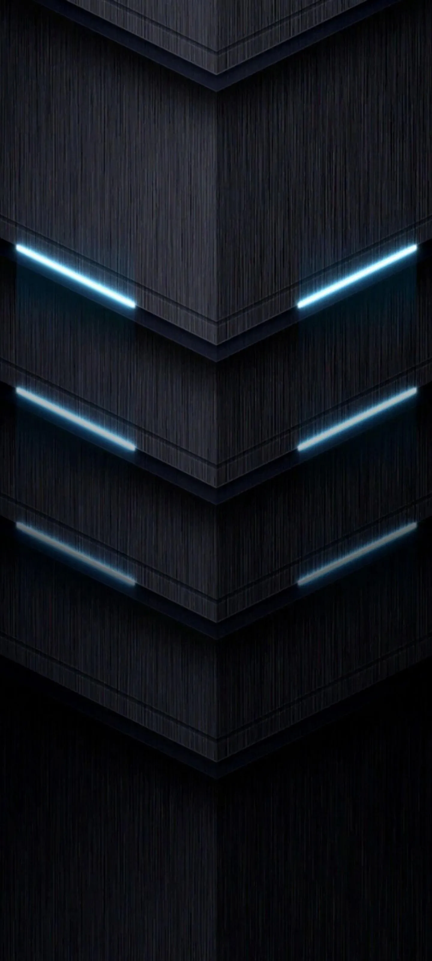 Futuristic Neon Server Wall in a Dark Sci Fi Style Wallpaper