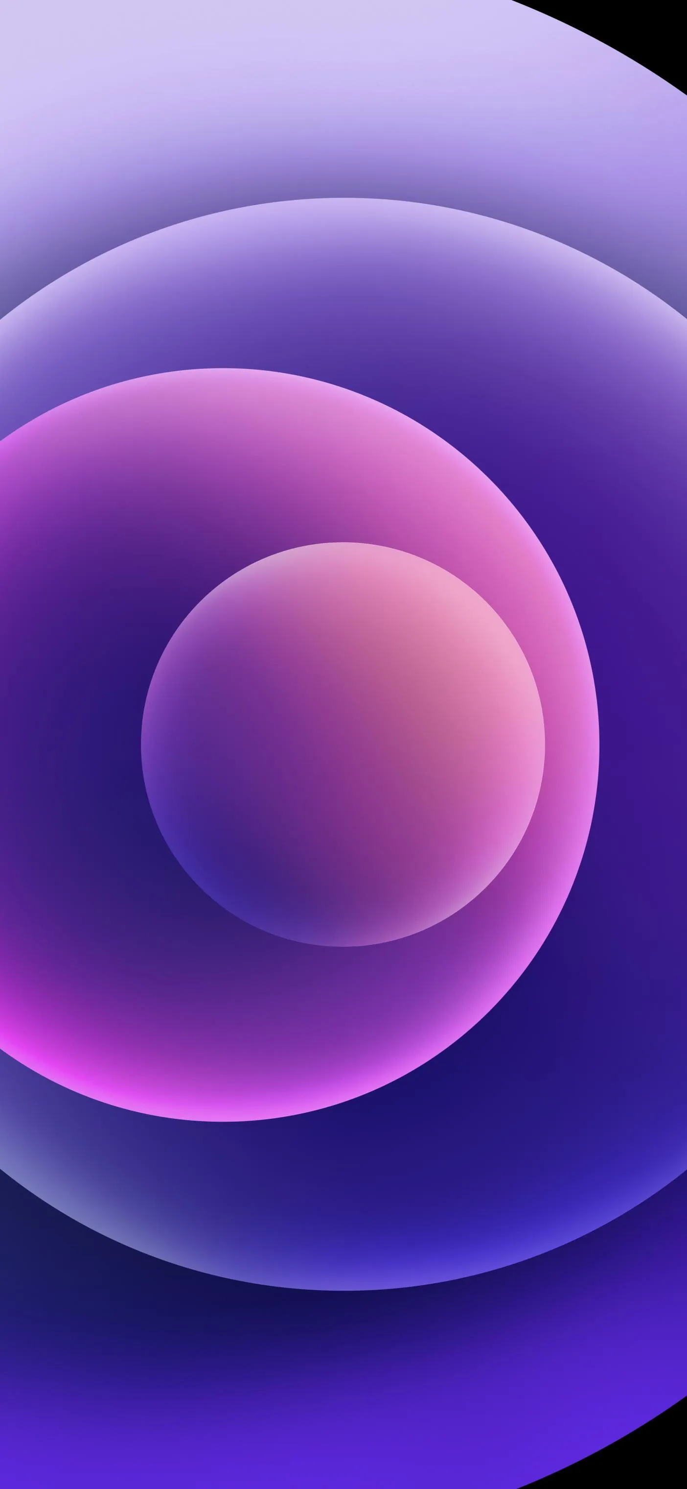 Futuristic Purple Circles Digital Abstract Artwork Wallpaper
