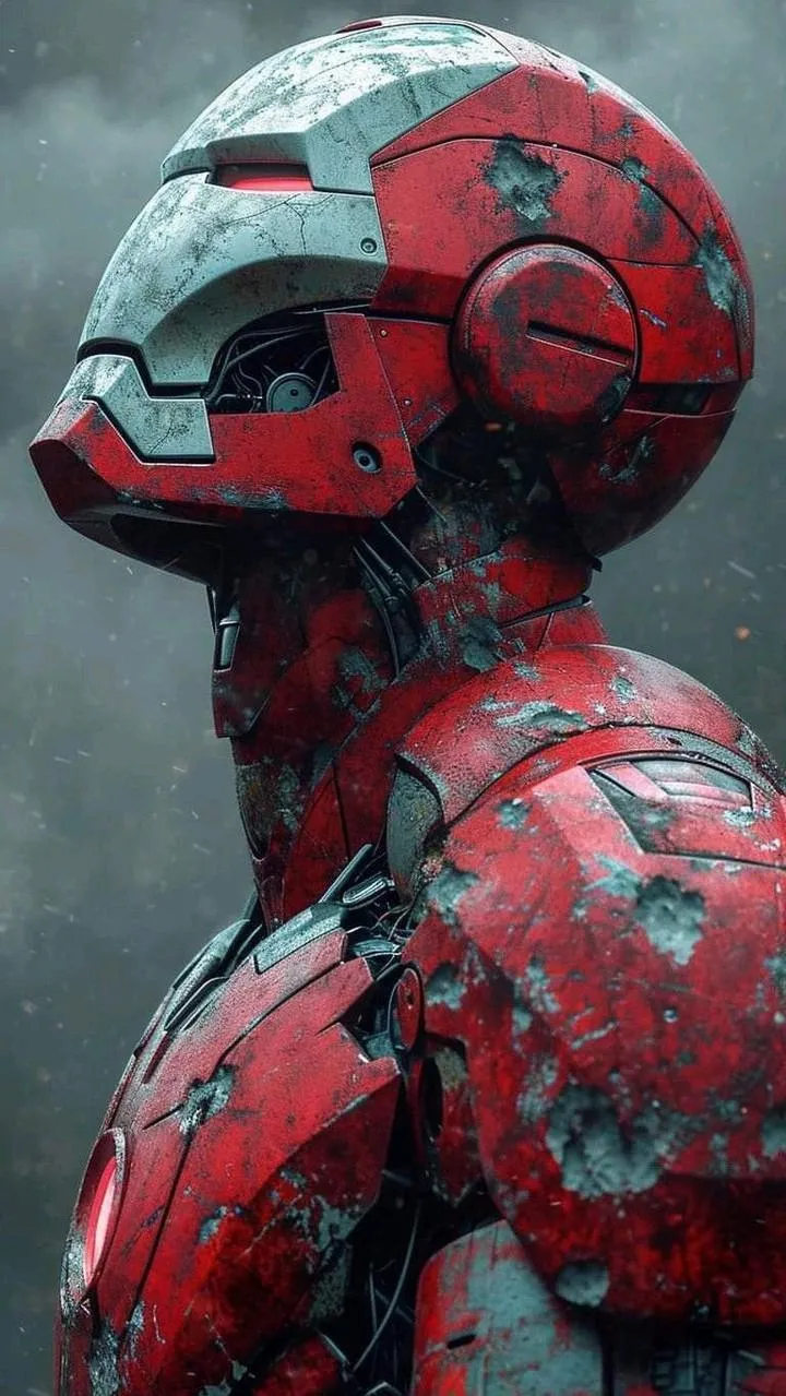 Futuristic Robot Helmet Wallpaper for Sci Fi Lovers