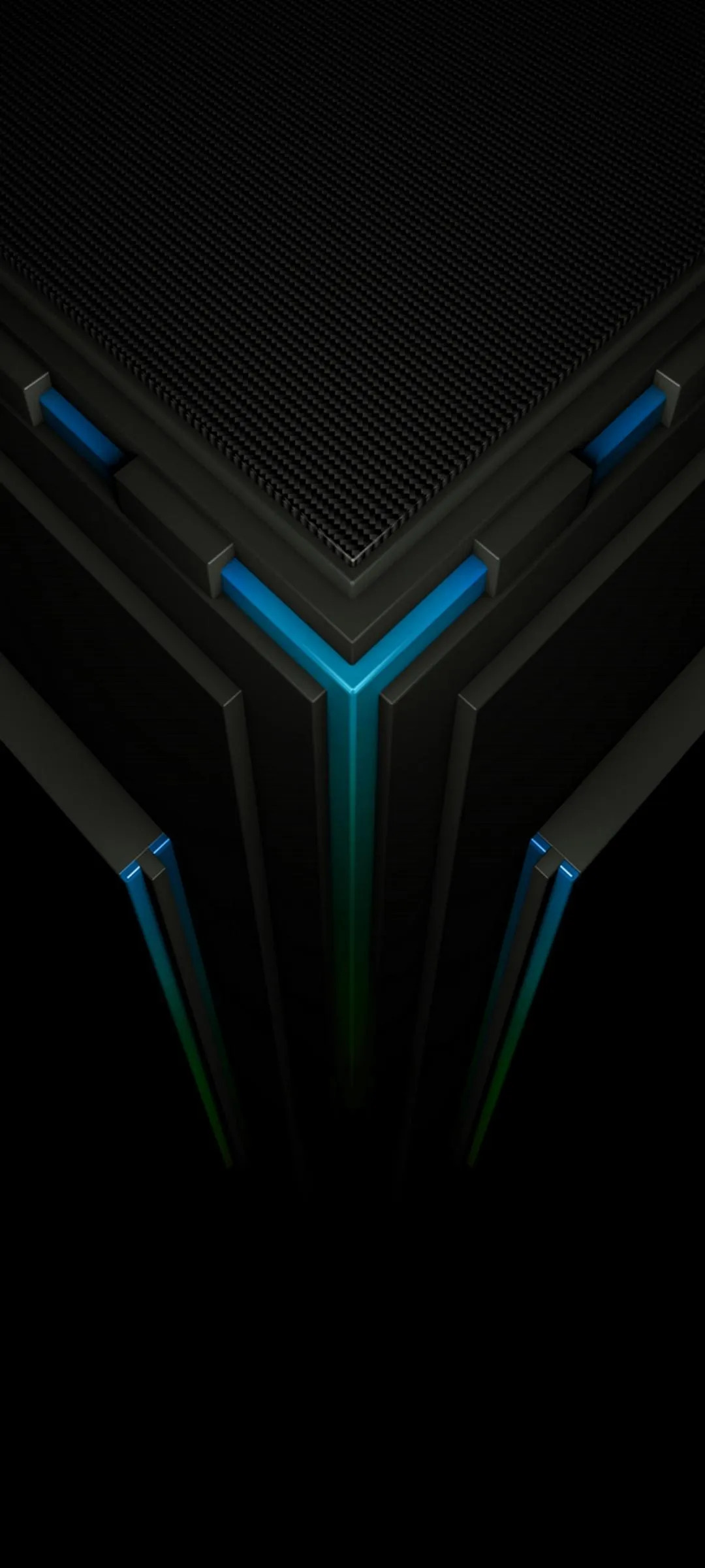 Futuristic Tech Core with Blue Energy Glow Design Image