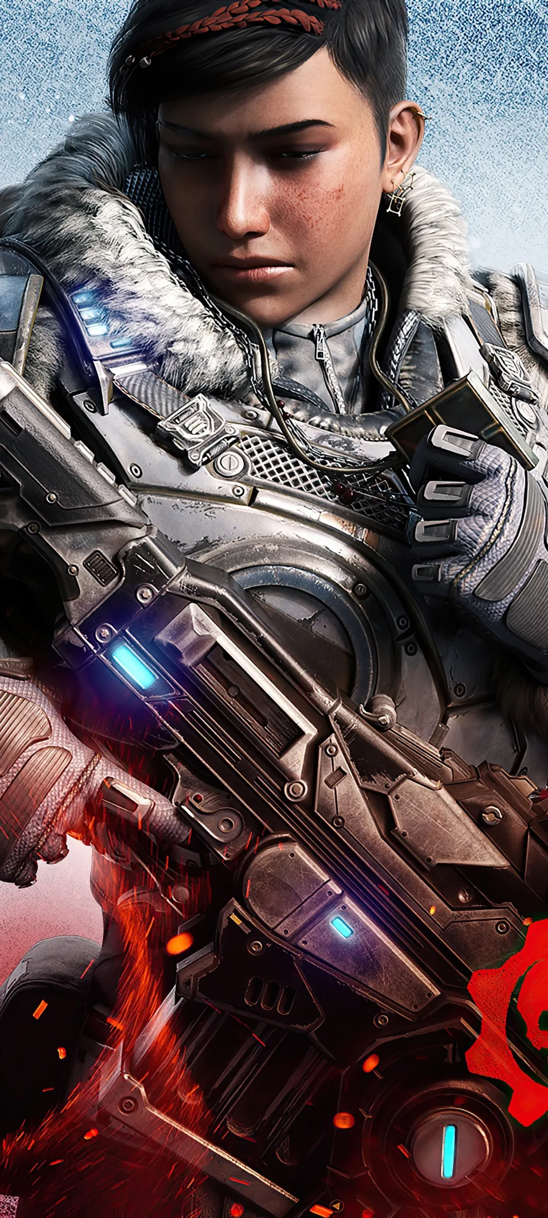 Futuristic Warrior in High Tech Battle Armor Free 4K Image