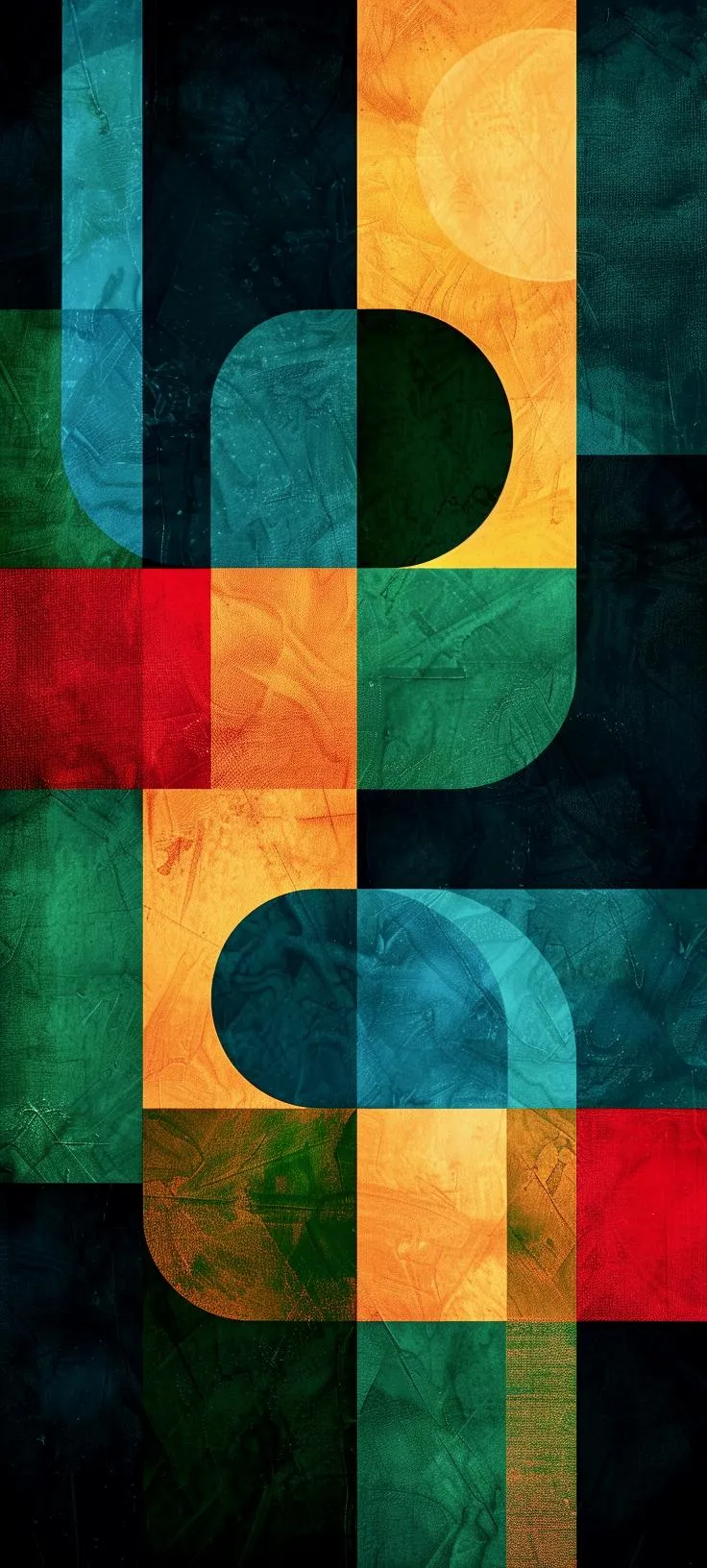 Geometric Abstract Color Pattern For Modern Art Lovers