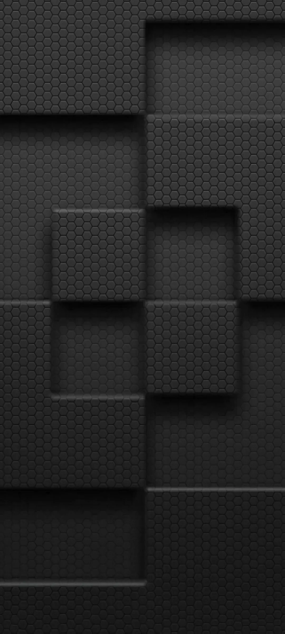 Geometric Black 3D Blocks Design for Modern Wallpaper