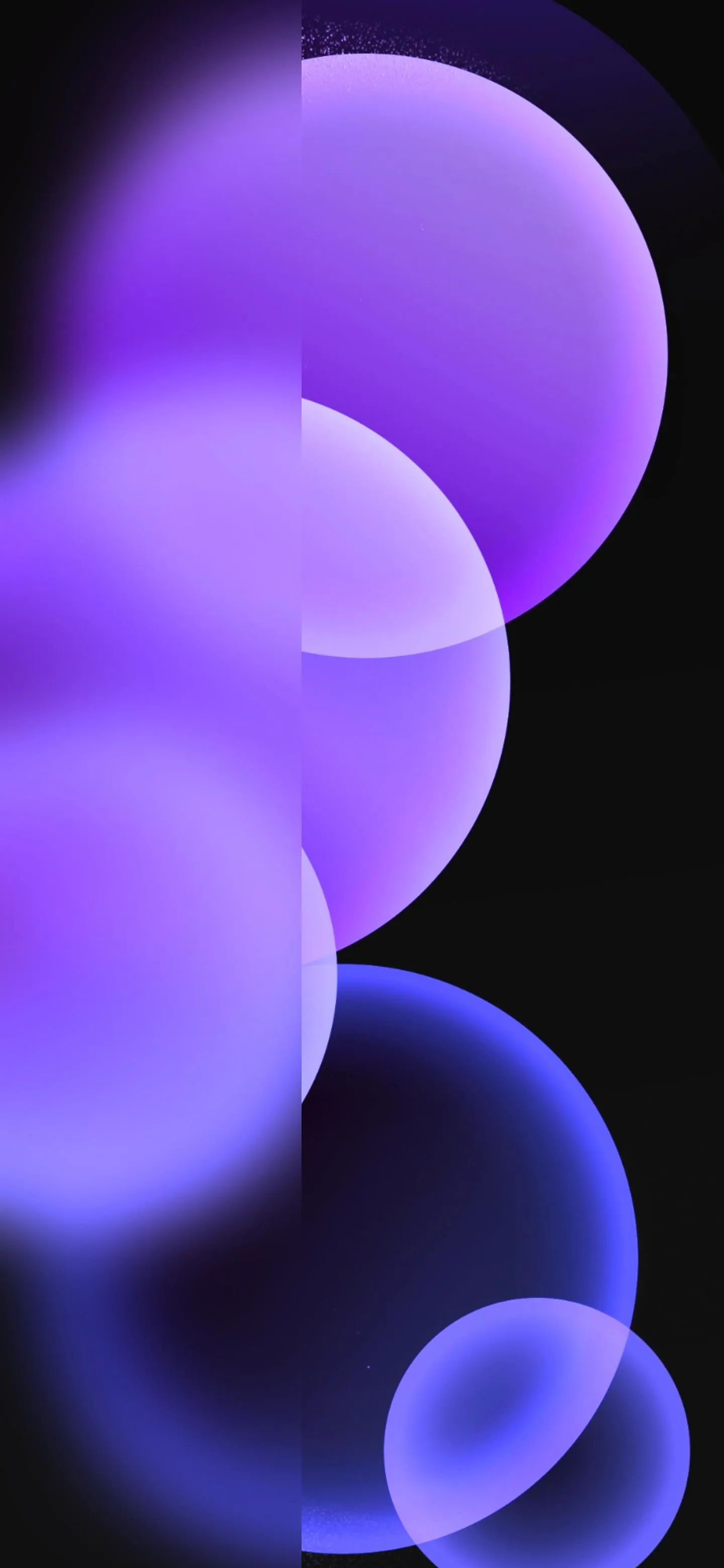 Glowing Purple Bubbles Abstract Mobile Background Wallpaper