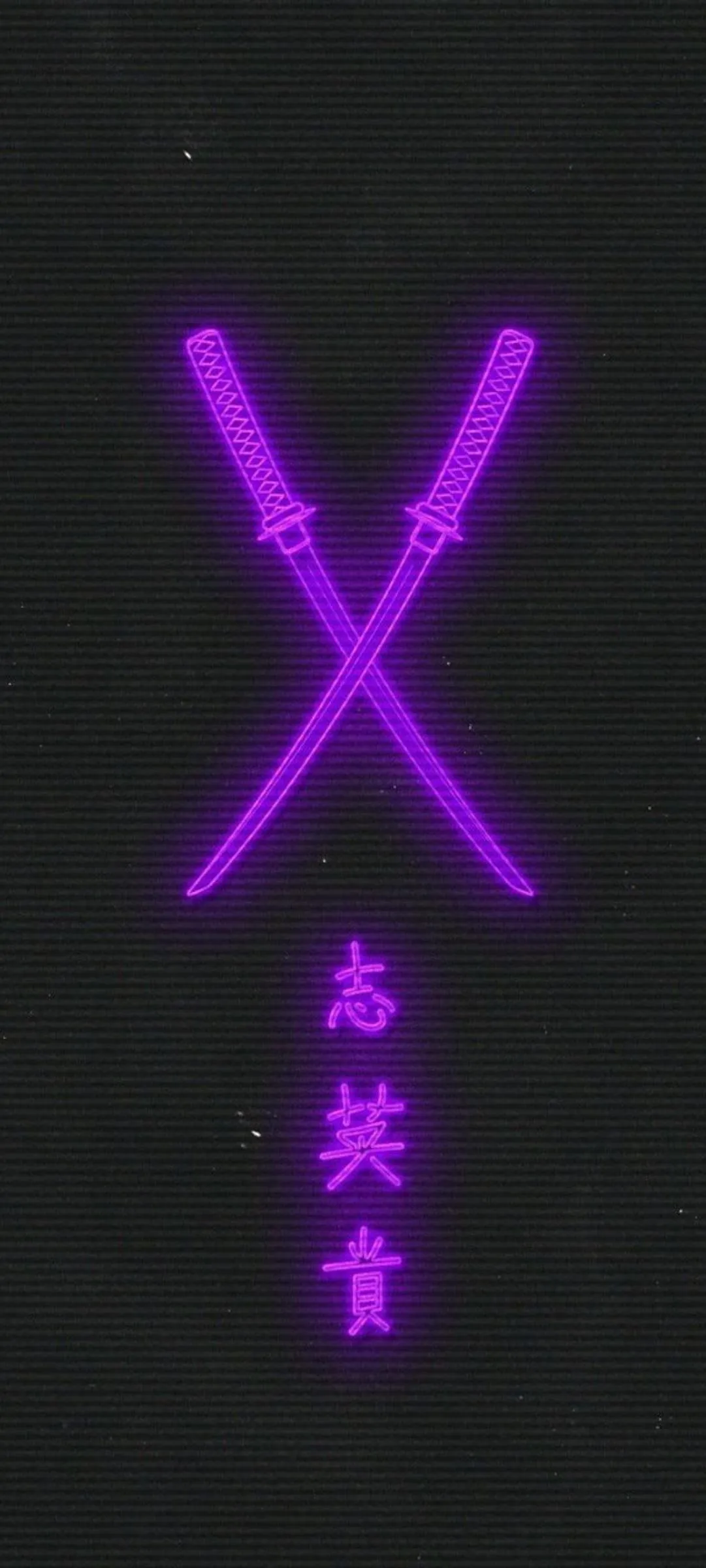 Glowing Purple Neon X Sign With Futuristic Energy Wallpaper