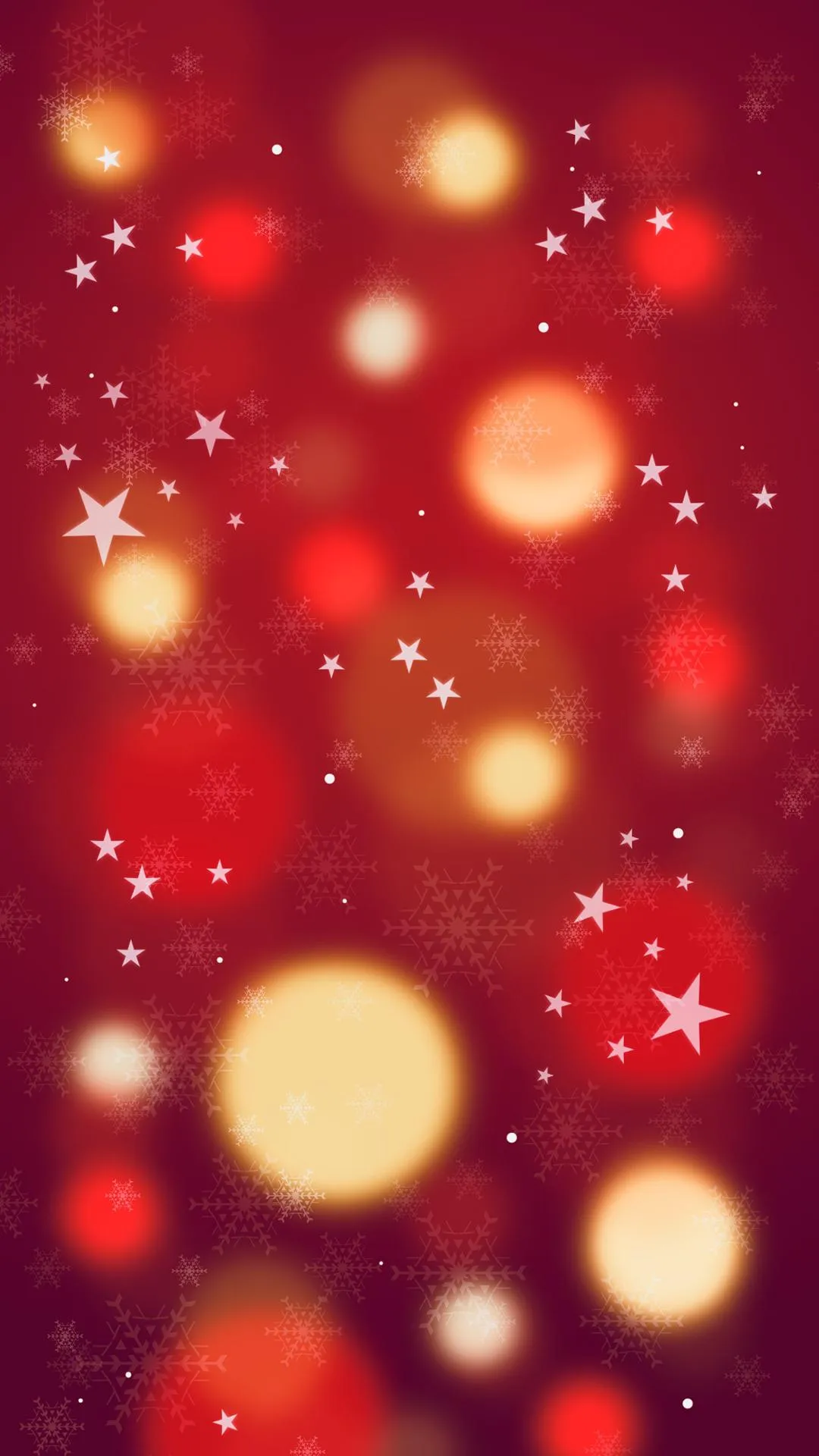 Glowing Red and Gold Abstract Bokeh Light Background