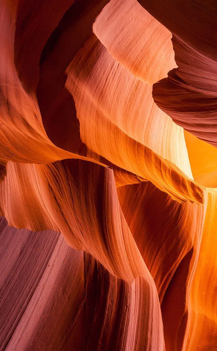 Golden Canyon Walls with Stunning Natural Light Wallpaper