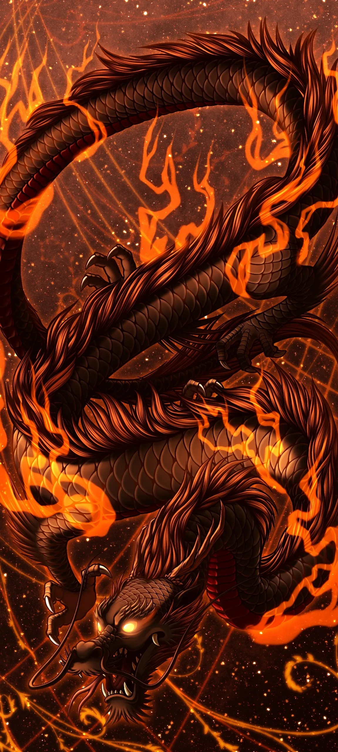 Golden Dragon Design with Intricate Artistic Details
