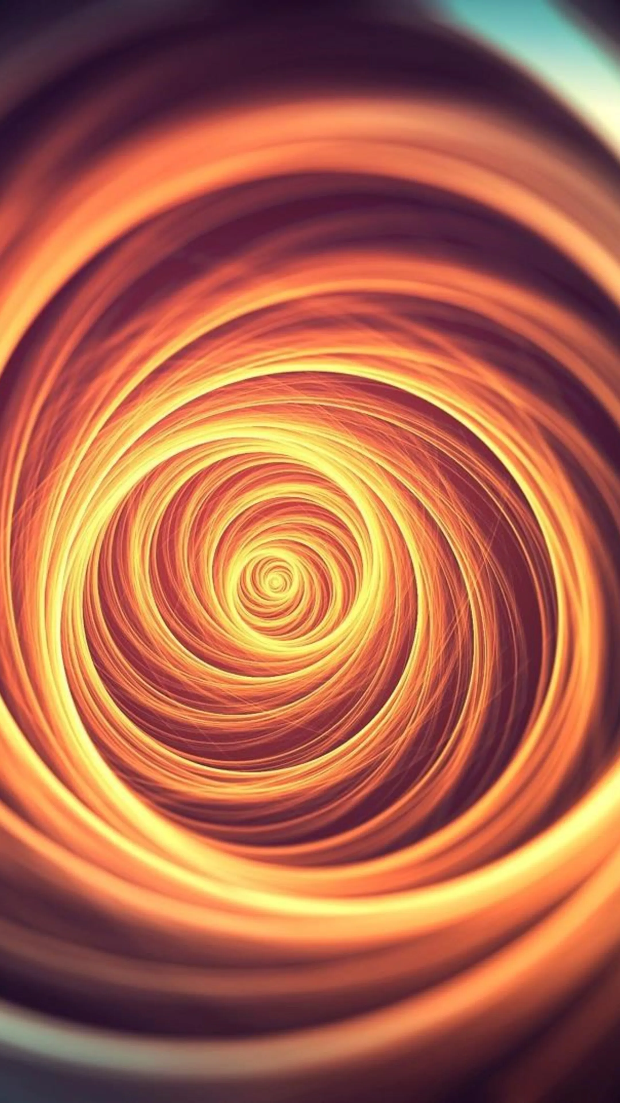 Golden Energy Spiral Representing Infinite Motion Flow