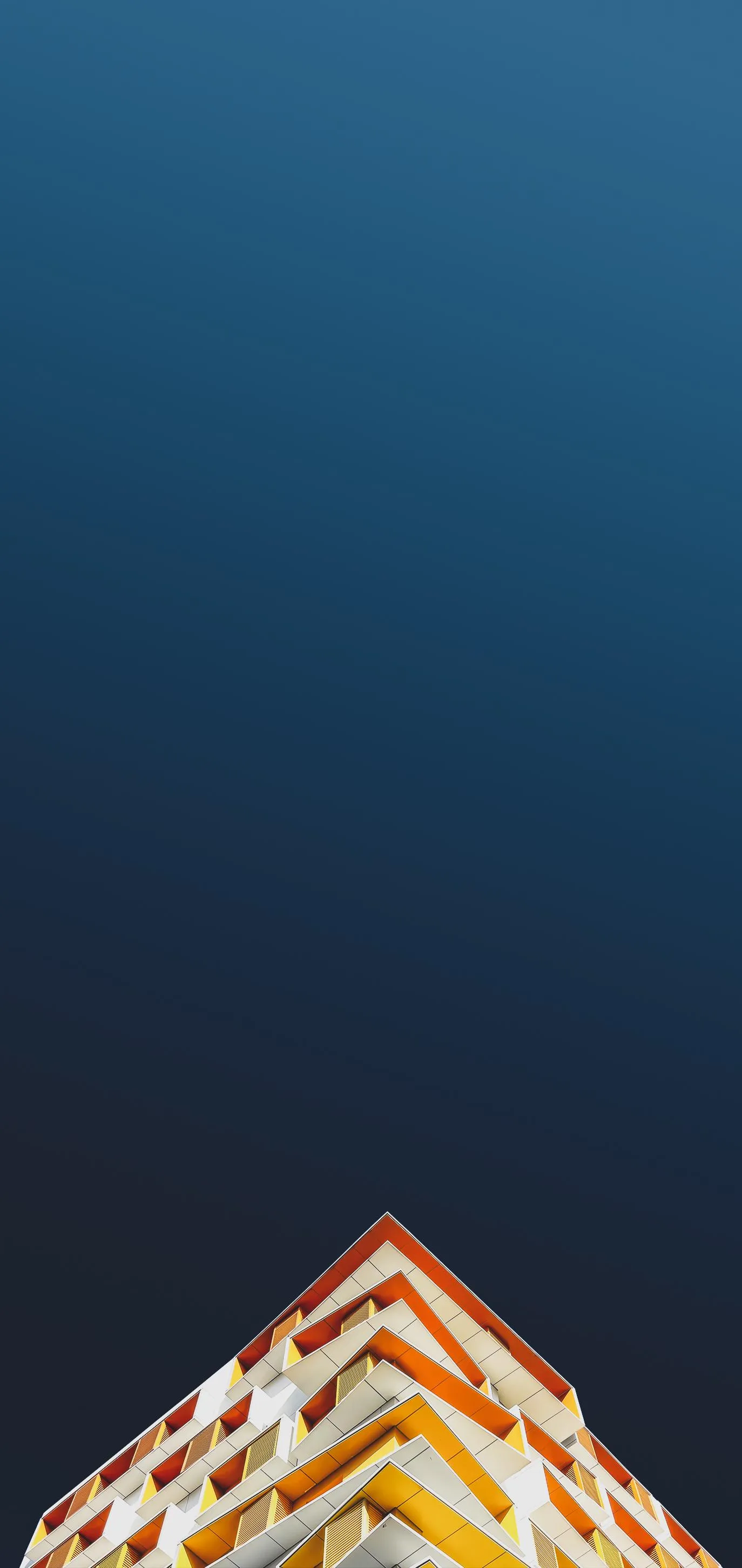 Golden Modern Building Peak Art for Artistic Wallpaper