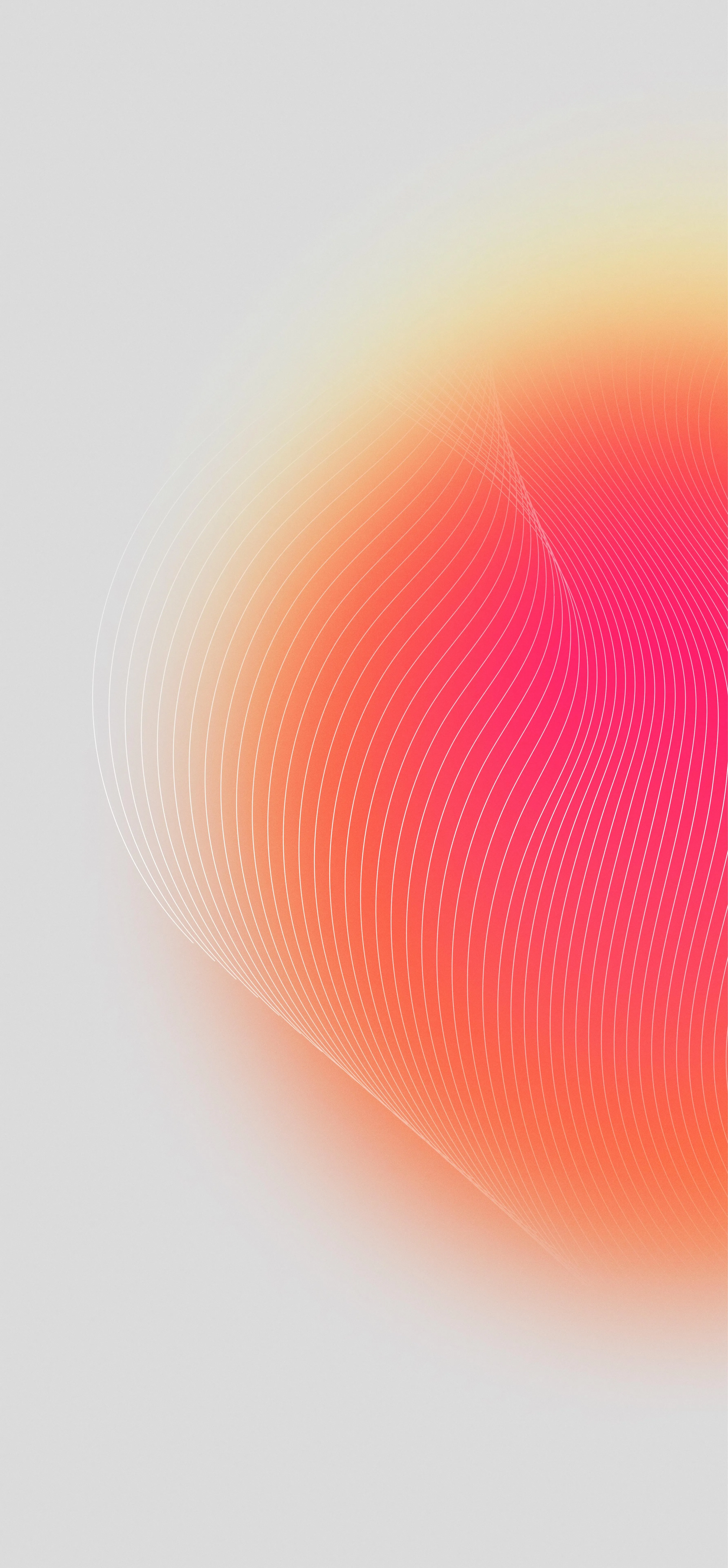 Gradient Soft Pink and Orange Glow on Light Background