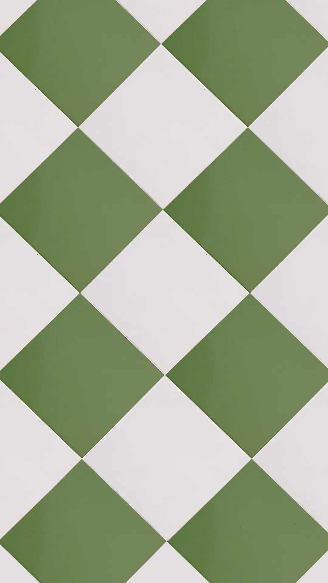 Green and White Diamond Pattern Classic Minimal Art Image