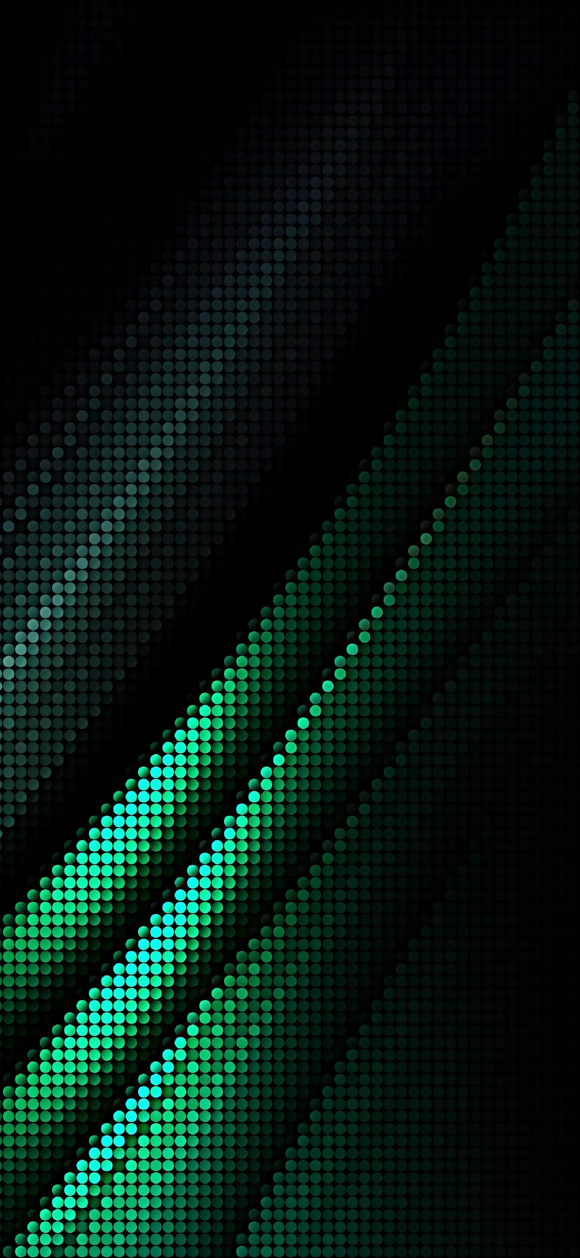 Green Fiber Texture with Diagonal Light Reflections