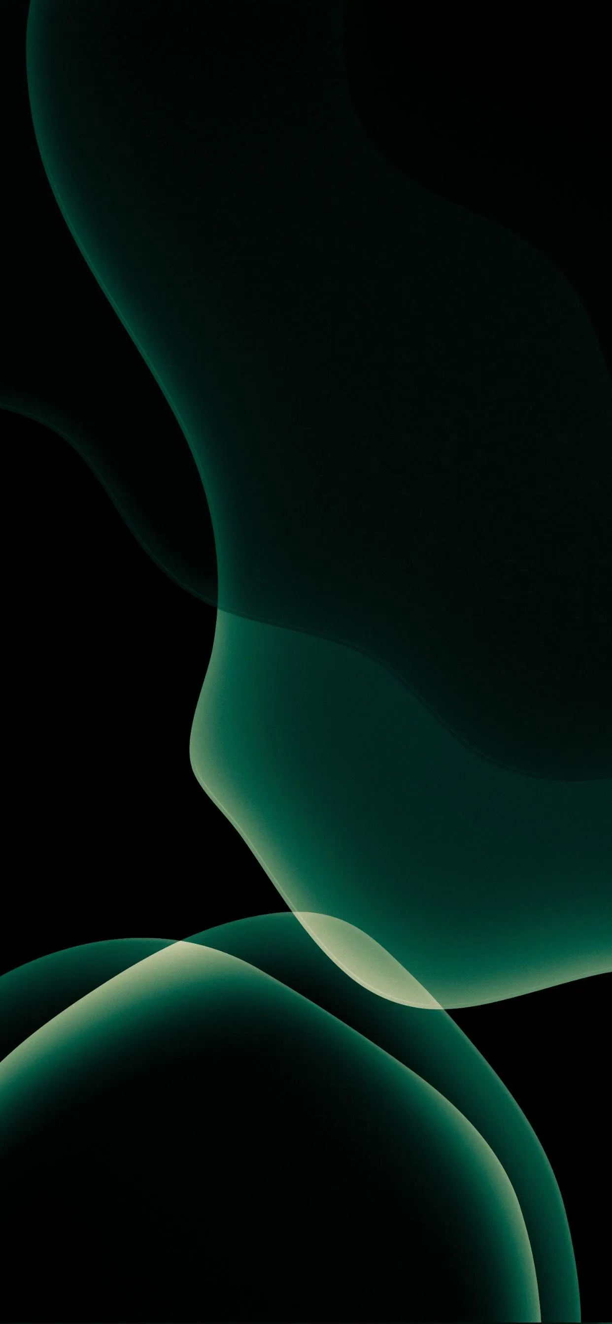 Green Light Lines Creating Abstract Digital Network Wallpaper