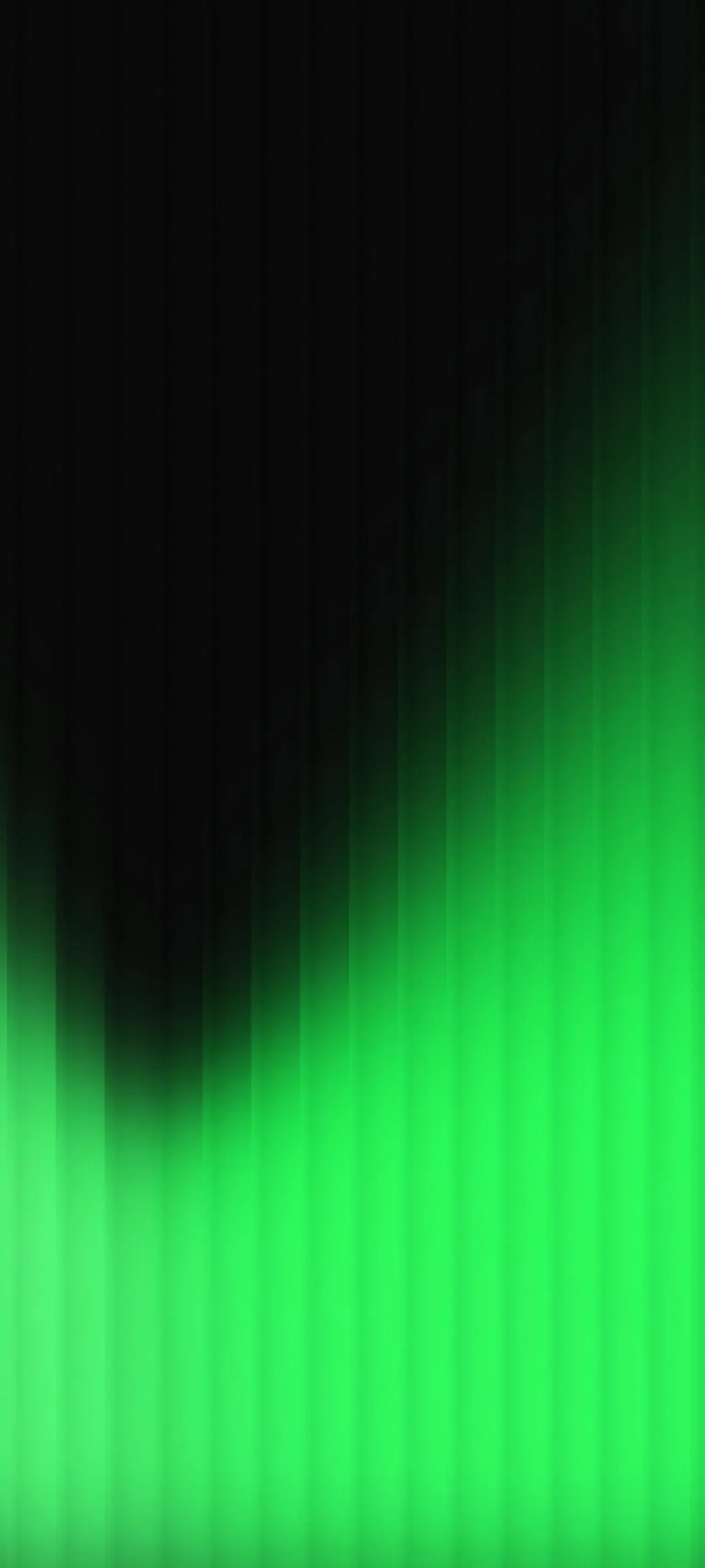 Green Neon Wave Lines over Dark Futuristic Pattern Wallpaper