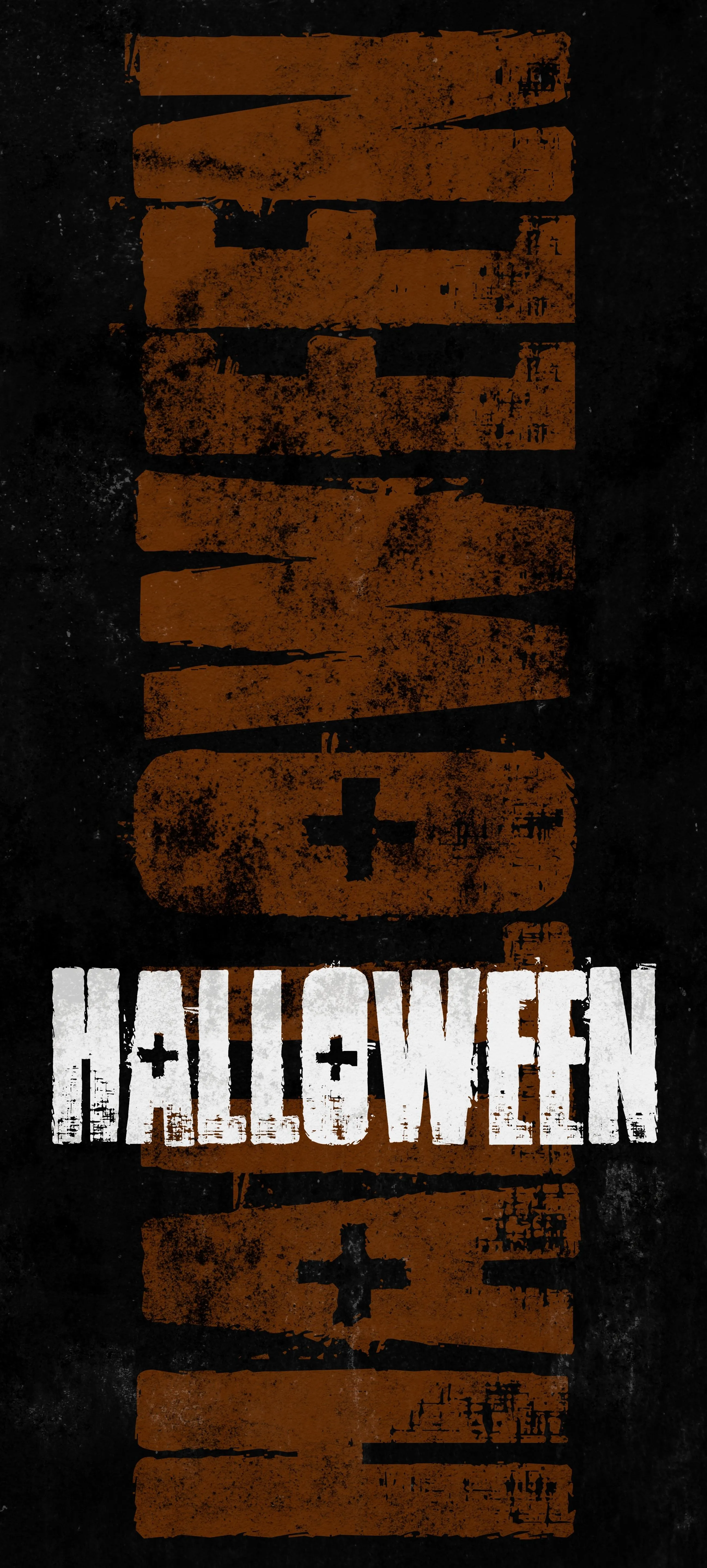 Halloween Poster with Dark Theme and Orange Lettering
