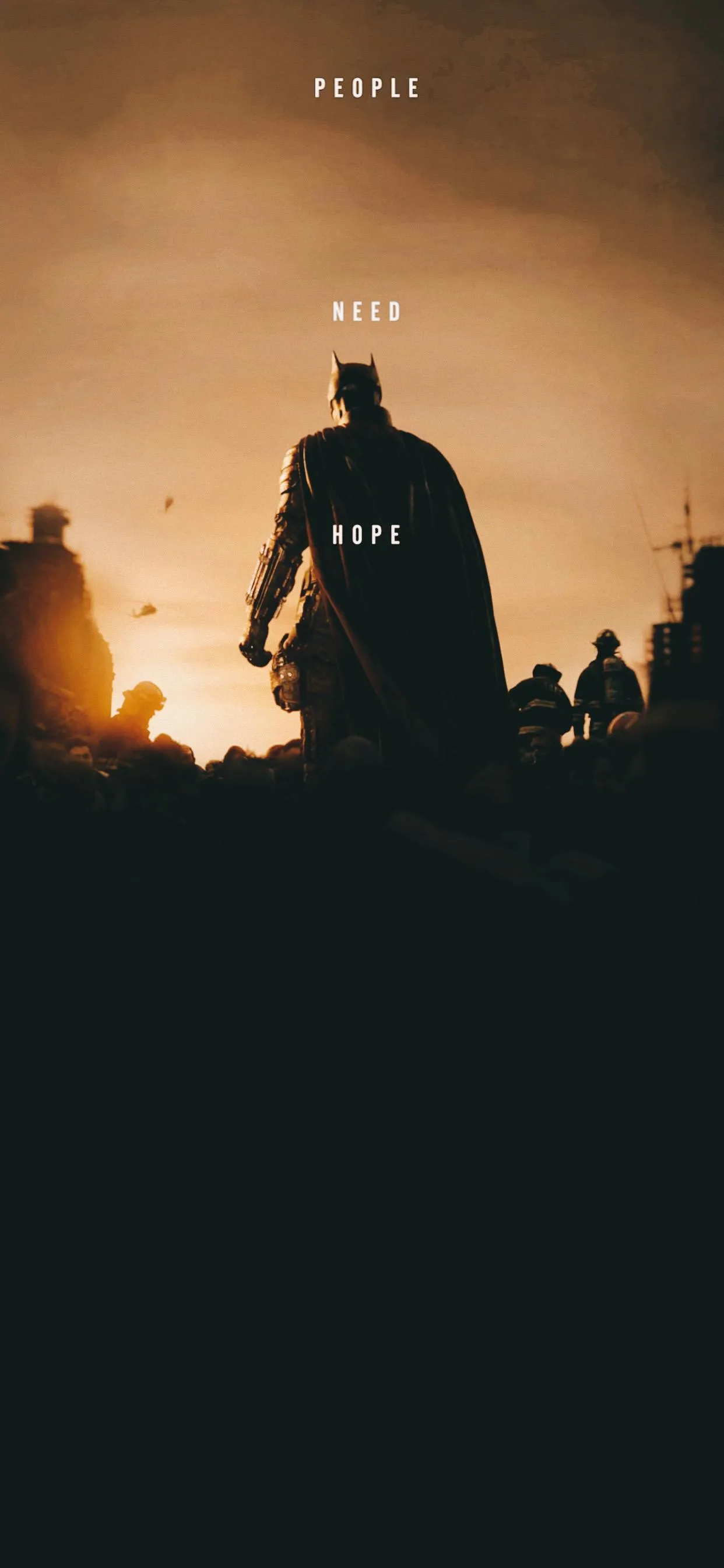 Hero Standing Tall Inspiring People with Courage and Hope