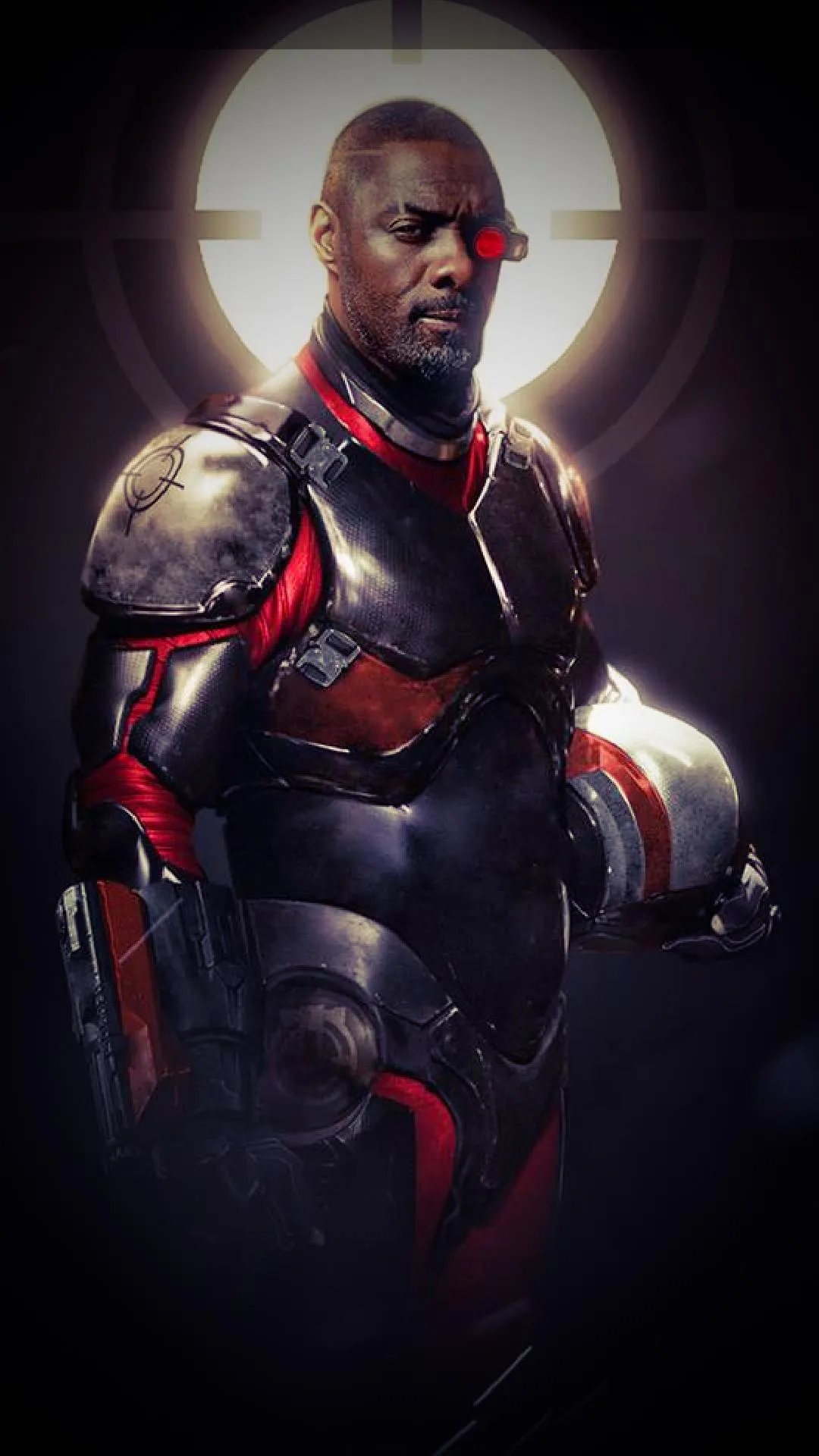 Heroic Armored Warrior Standing in Dim Light Wallpaper