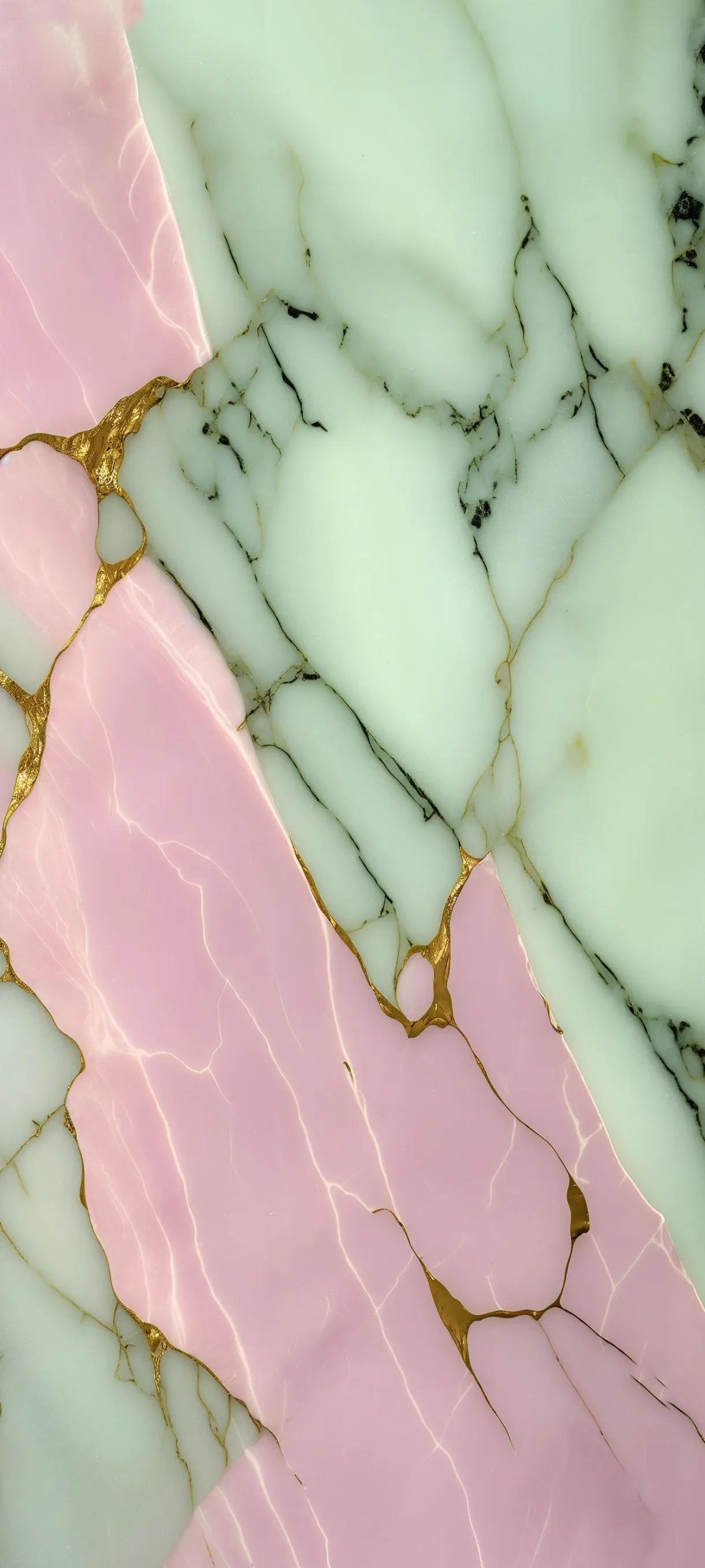 High Resolution Elegant Pink and Green Marble Pattern