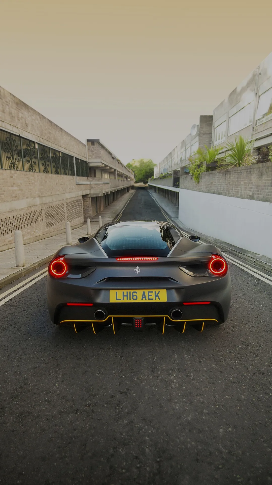 High Speed Sports Car Driving Through Urban Tunnel Scene