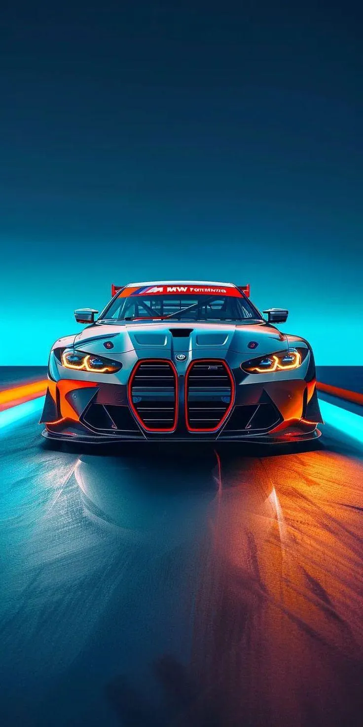 High Speed Sports Car Racing Through Neon Streets Wallpaper