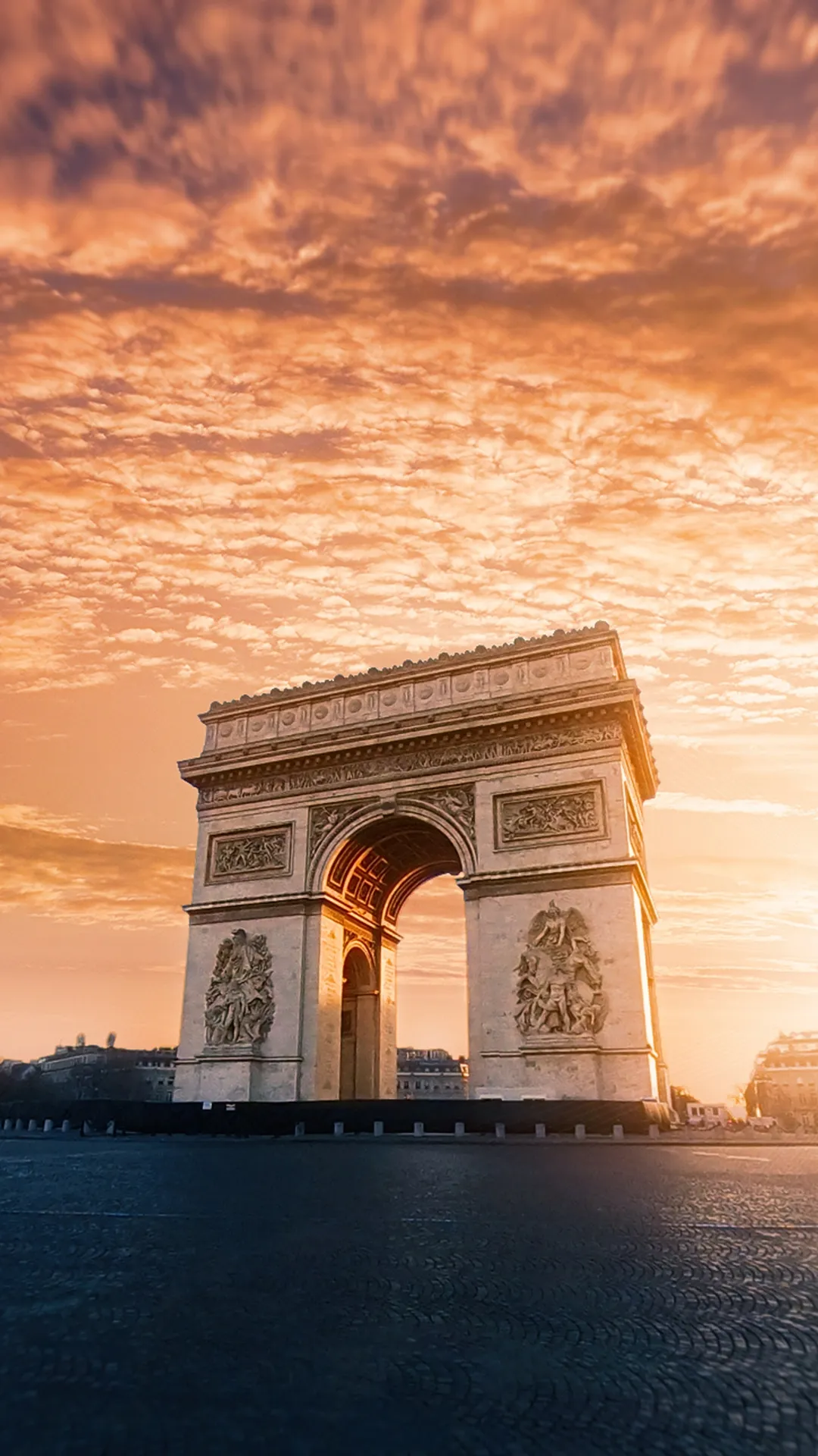 Iconic Historical Monument Under Beautiful Sunset Sky