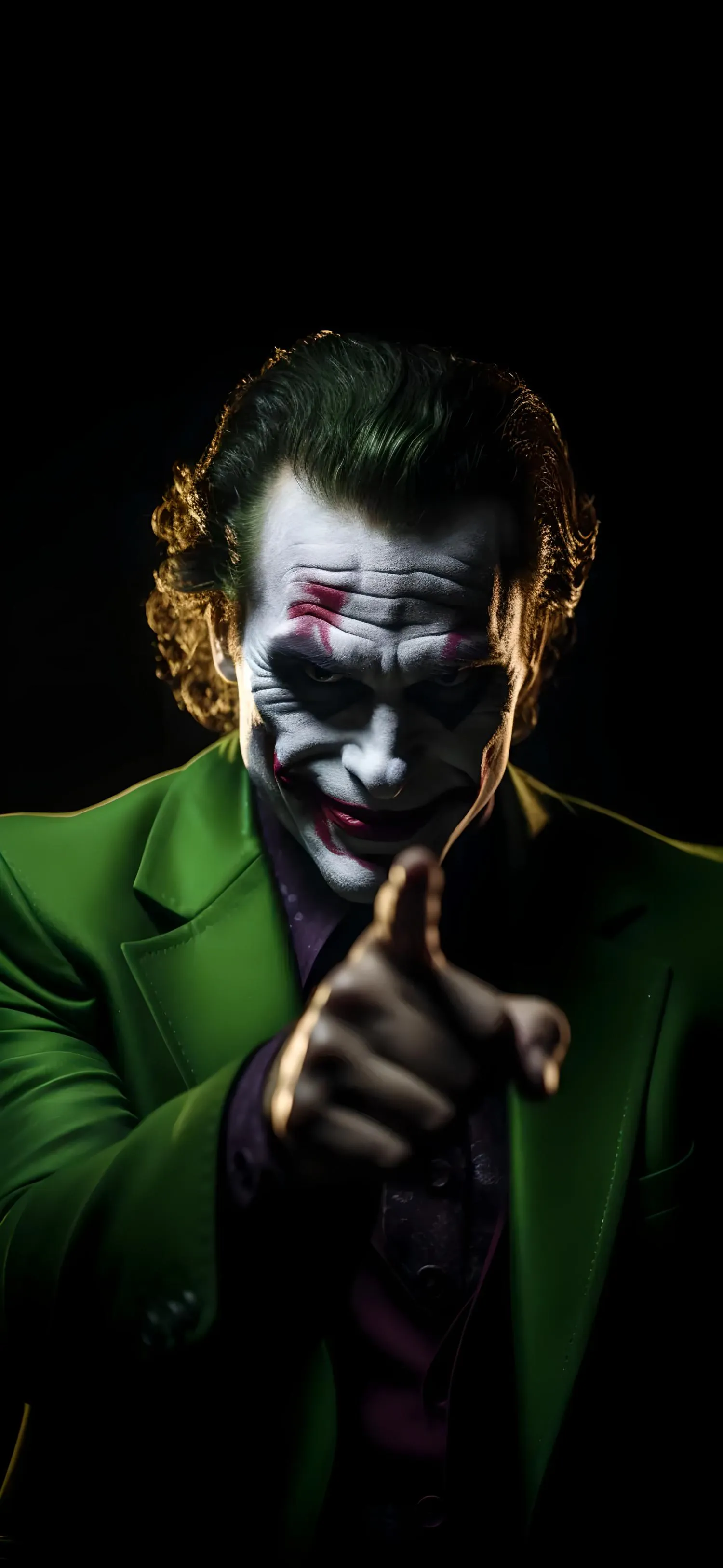 Iconic Joker Portrait with Dark Artistic Cinematic Mood