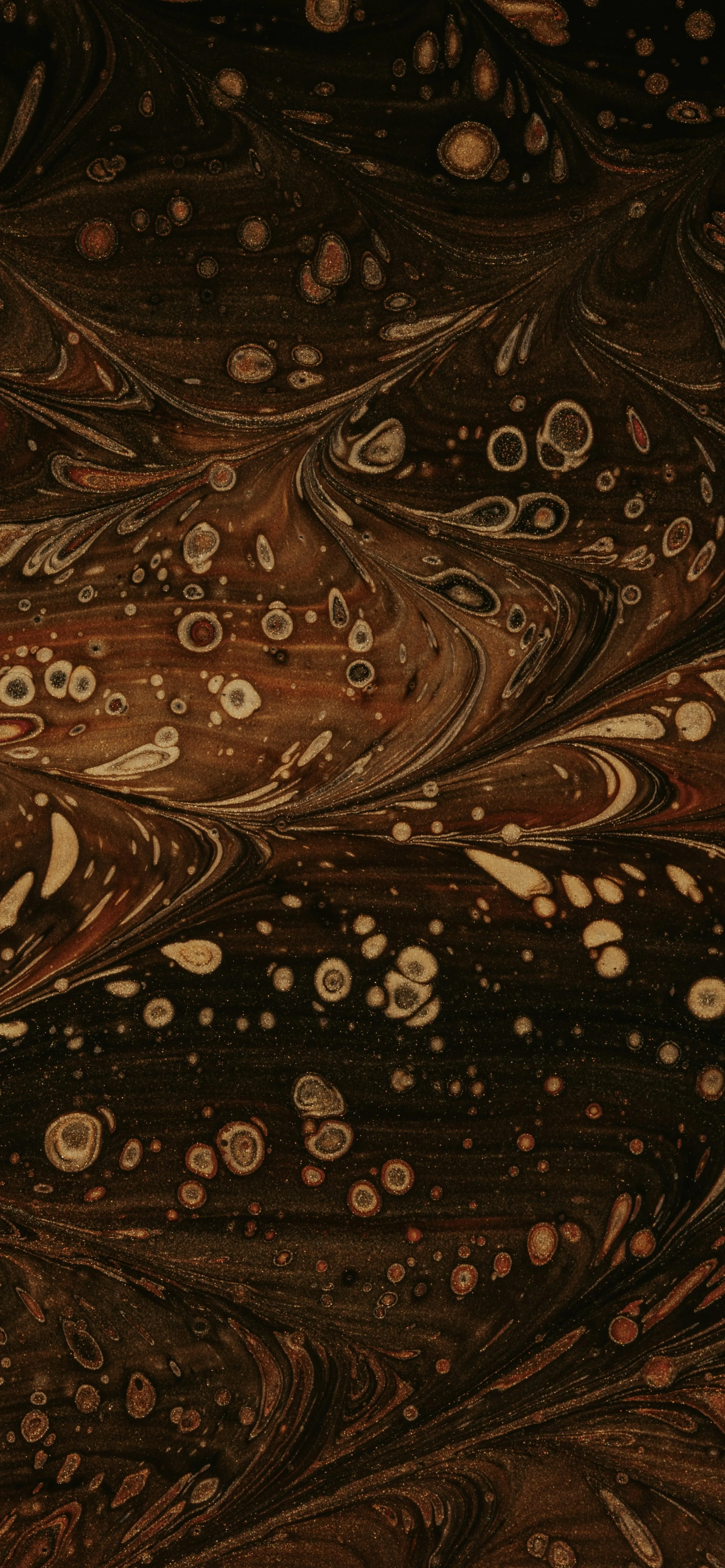 Intricate Brown Golden Pattern with Ancient Look Image