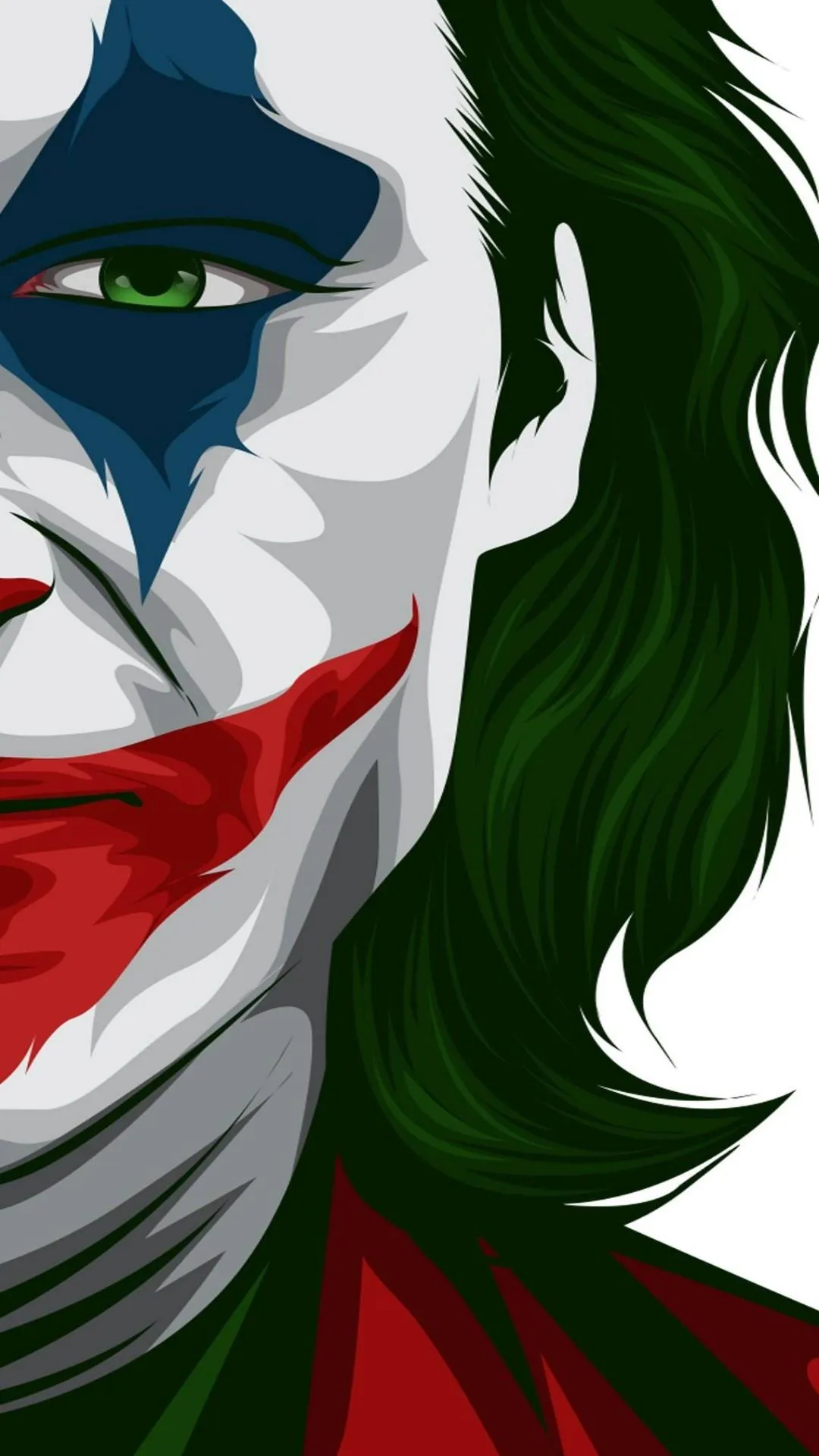Joker Inspired Digital Artwork with Vivid Colors Wallpaper