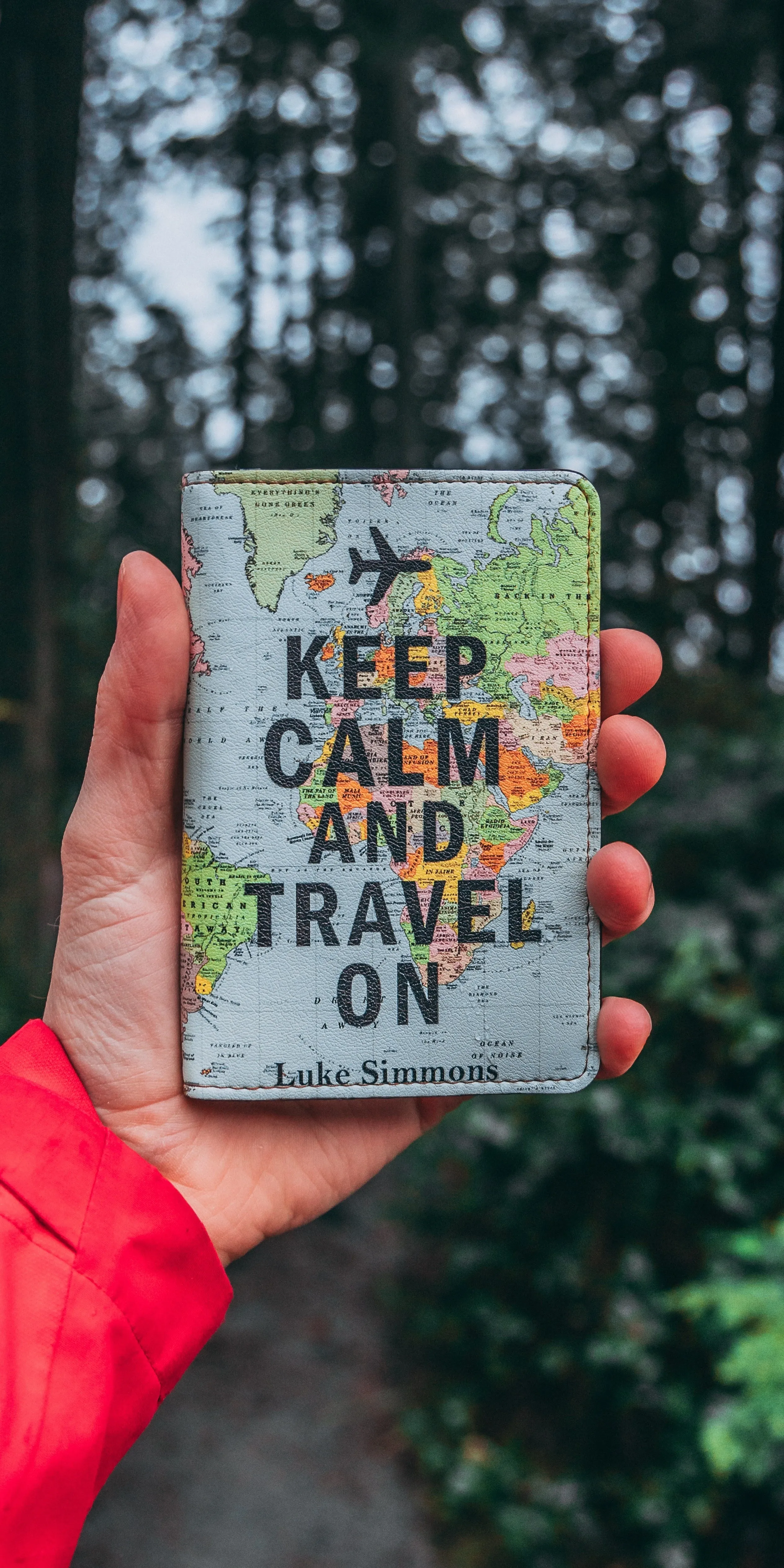 Keep Calm and Travel on Positive Quote Outdoors Wallpaper