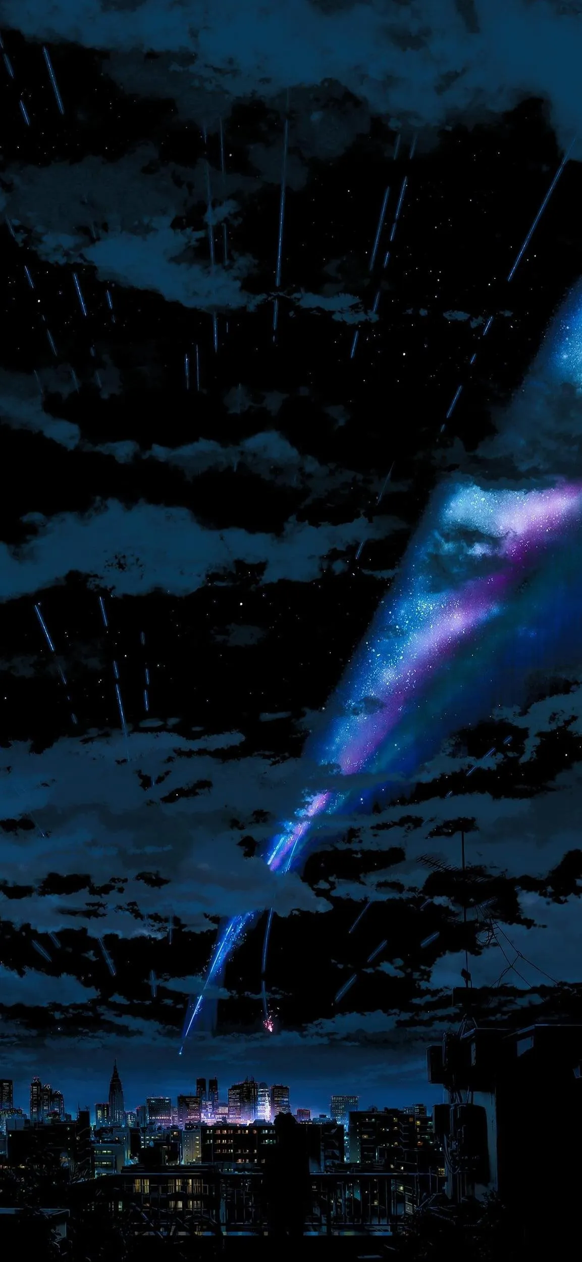 Laser Beam Light Show in Dark SciFi Nighttime Scene