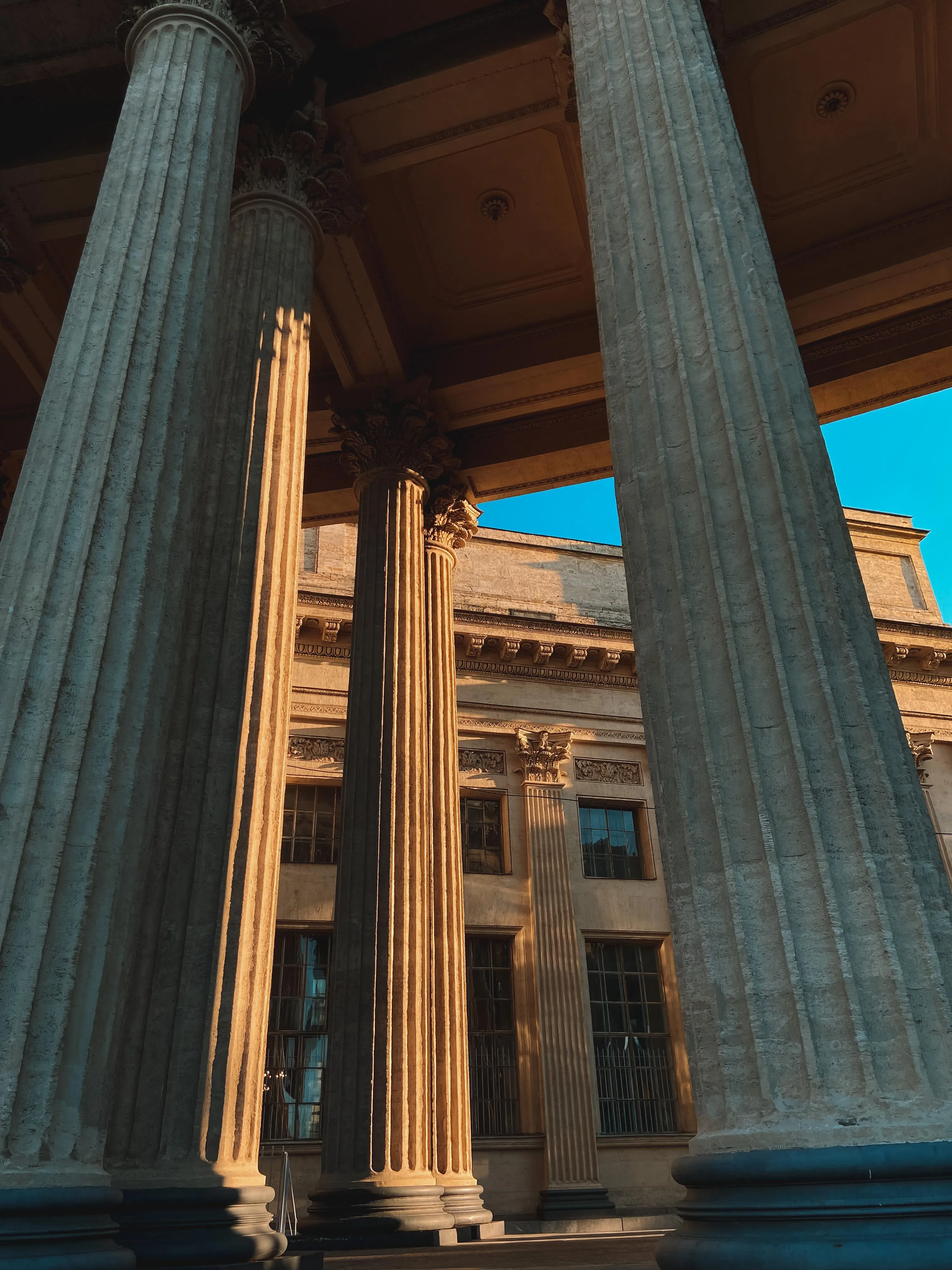 Majestic Classical Architecture with Tall Columns Image