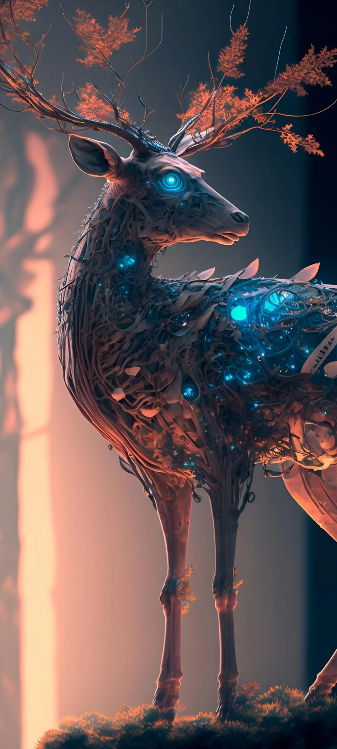 Majestic Deer Silhouette Sunset HD free Mobile Wallpaper