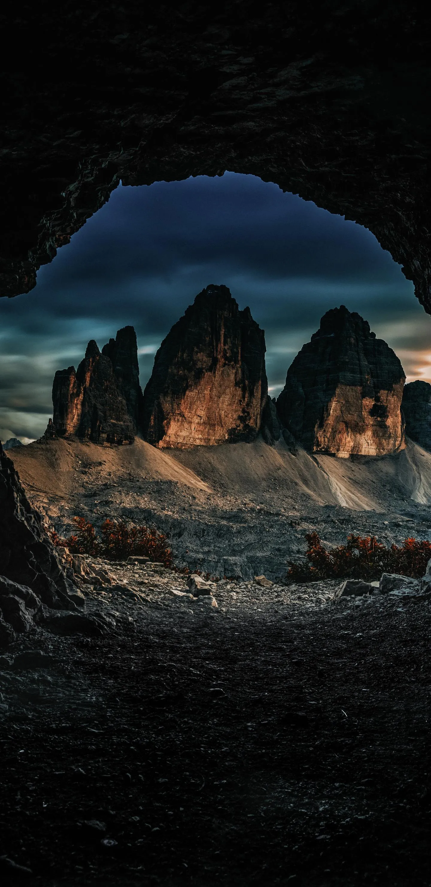Majestic Mountain Range at Sunset with Dramatic Sky